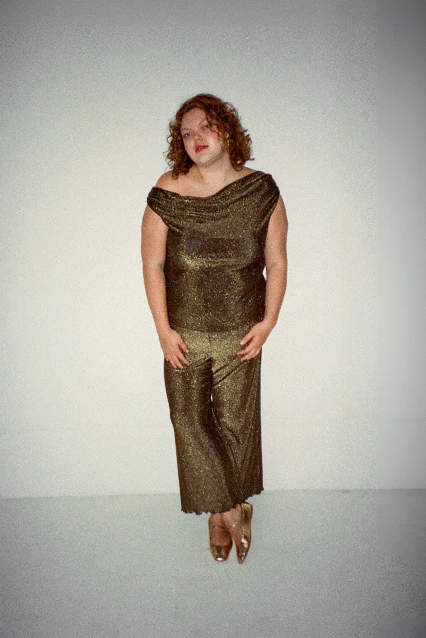 Sabrina Pant - Champagne Shimmer Product Image