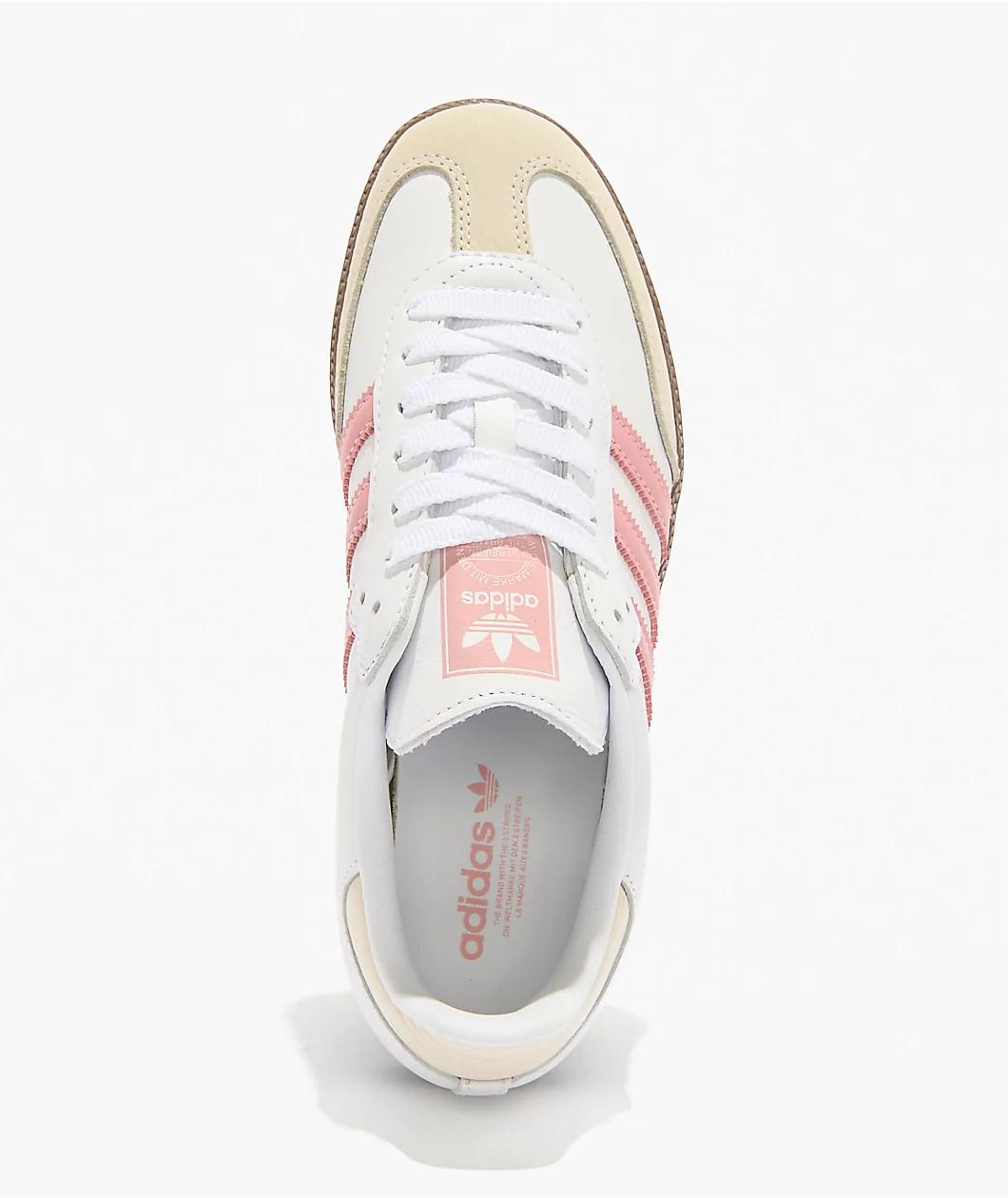 adidas Samba OG Cloud White & Mauve Shoes Product Image