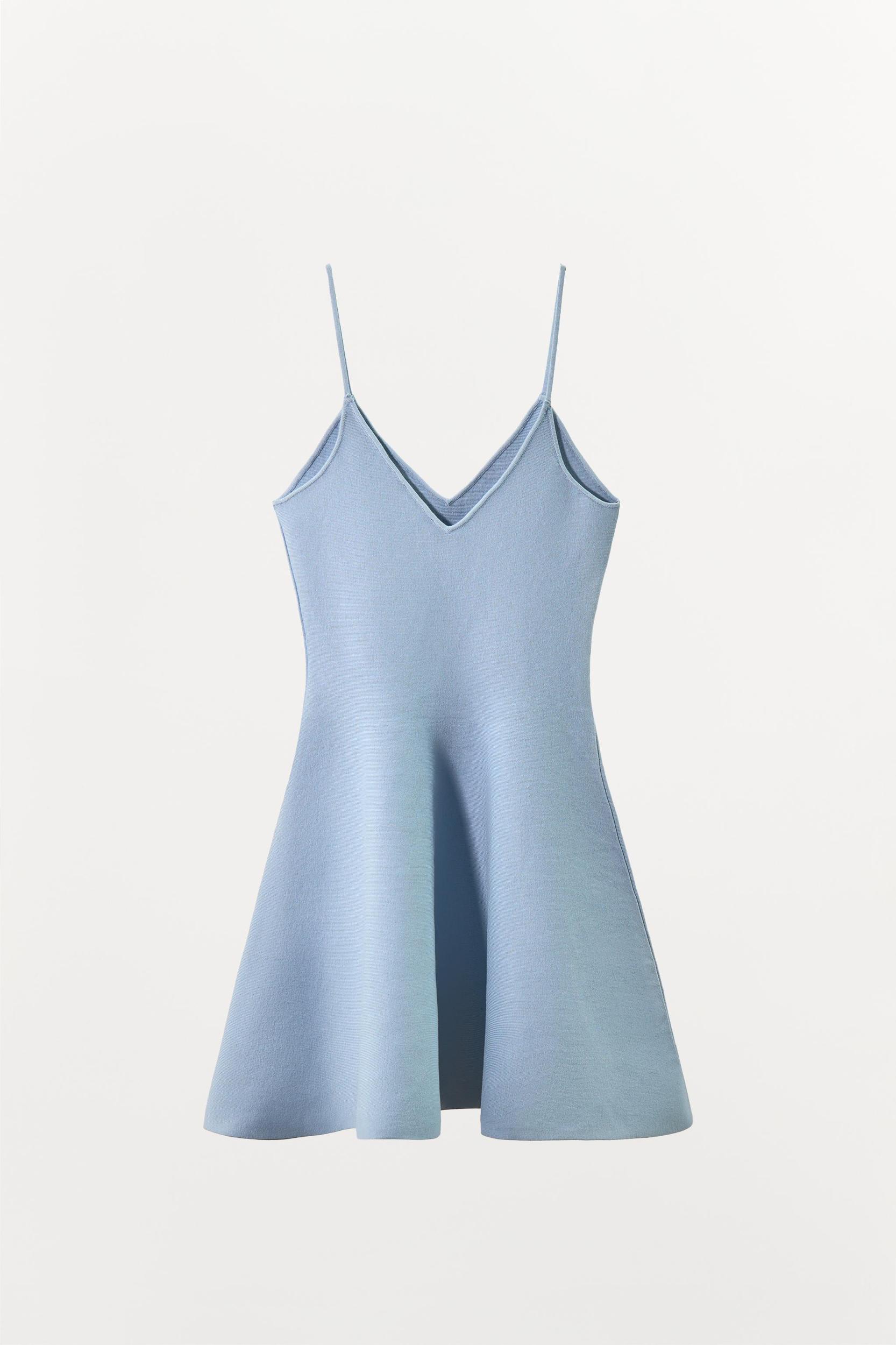 RUFFLED KNIT DRESS Product Image