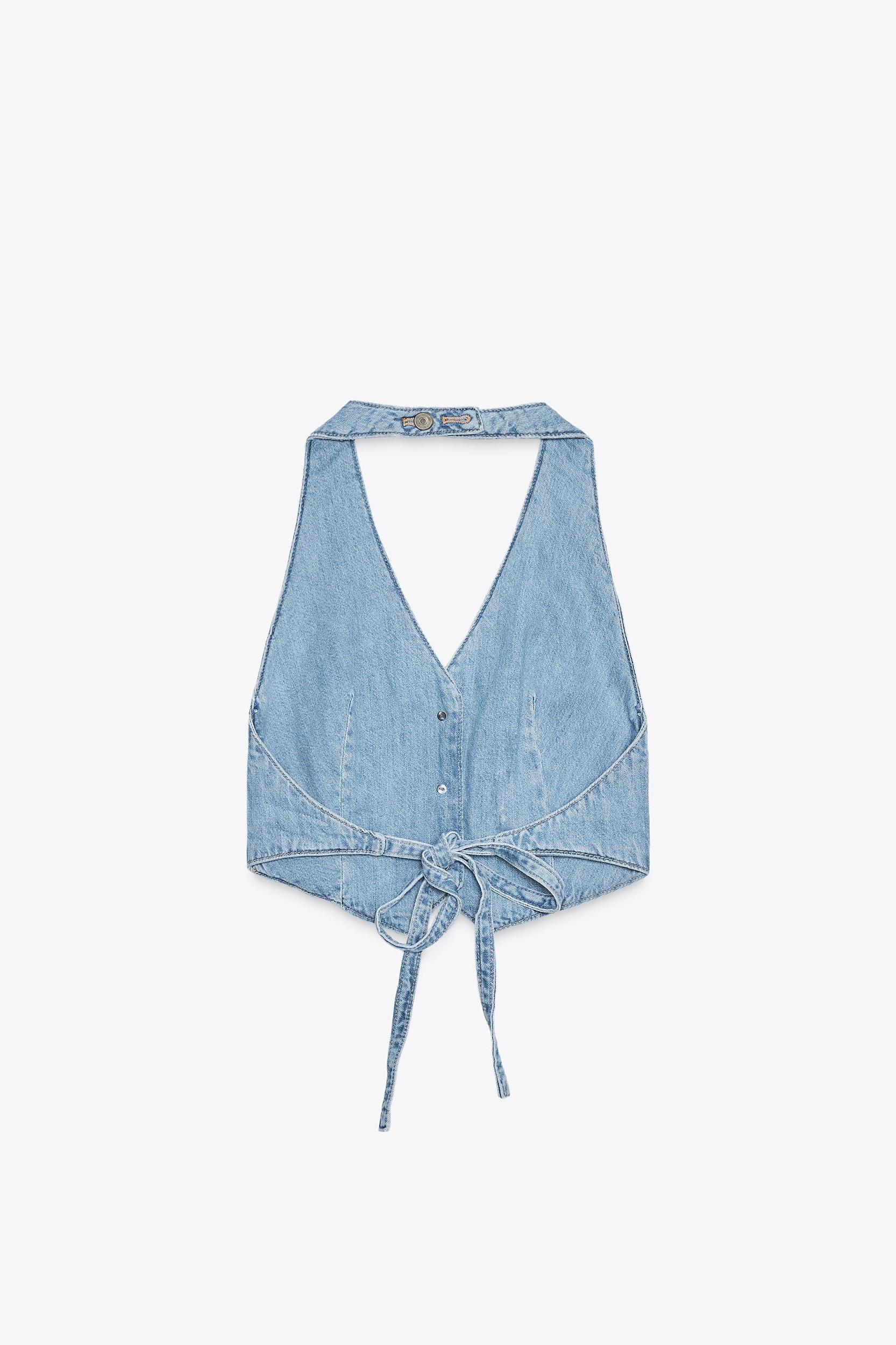 TRF DENIM VEST TOP Product Image