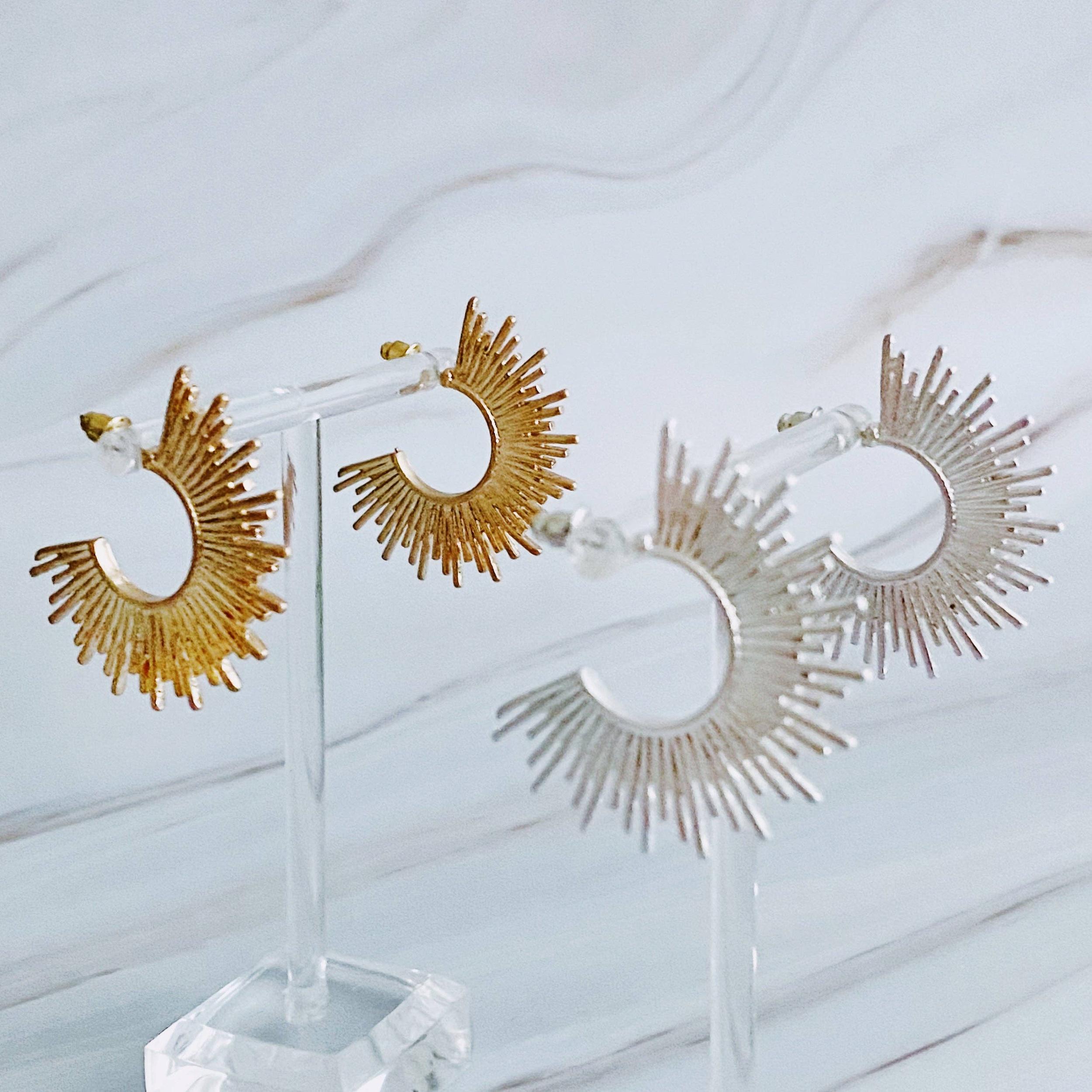 Pharaoh Half Hoop Earrings Product Image