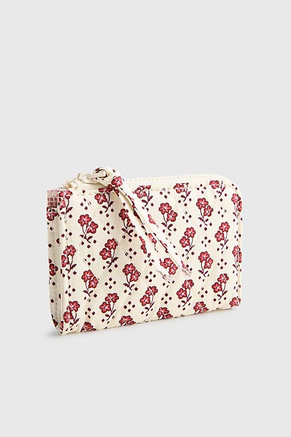 Vera Bradley Quilted Cotton Zip Card Pouch Womens at Urban Outfitters Product Image