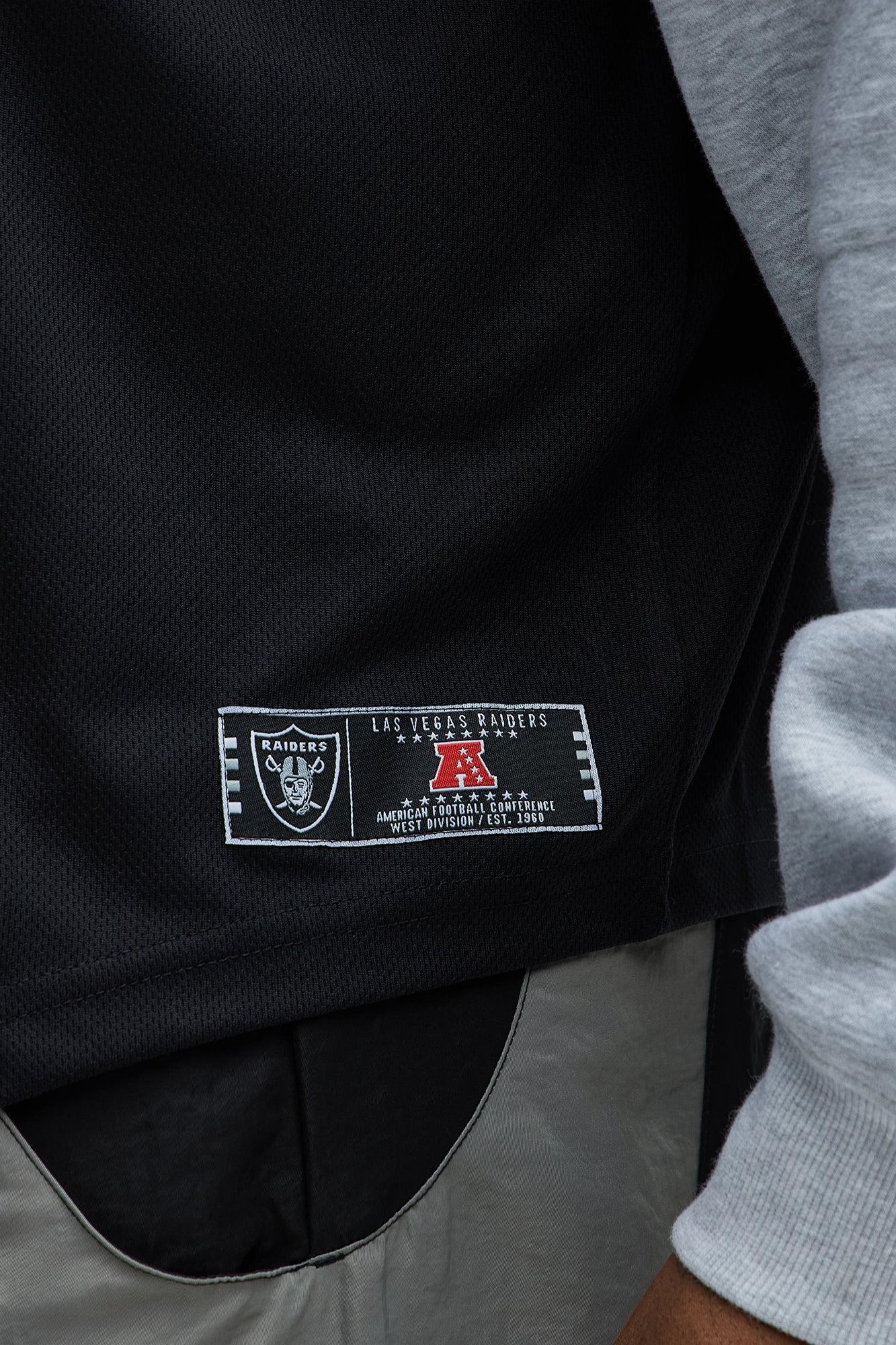 Raiders Clean Up Baseball Hoodie - Grey/Black Product Image