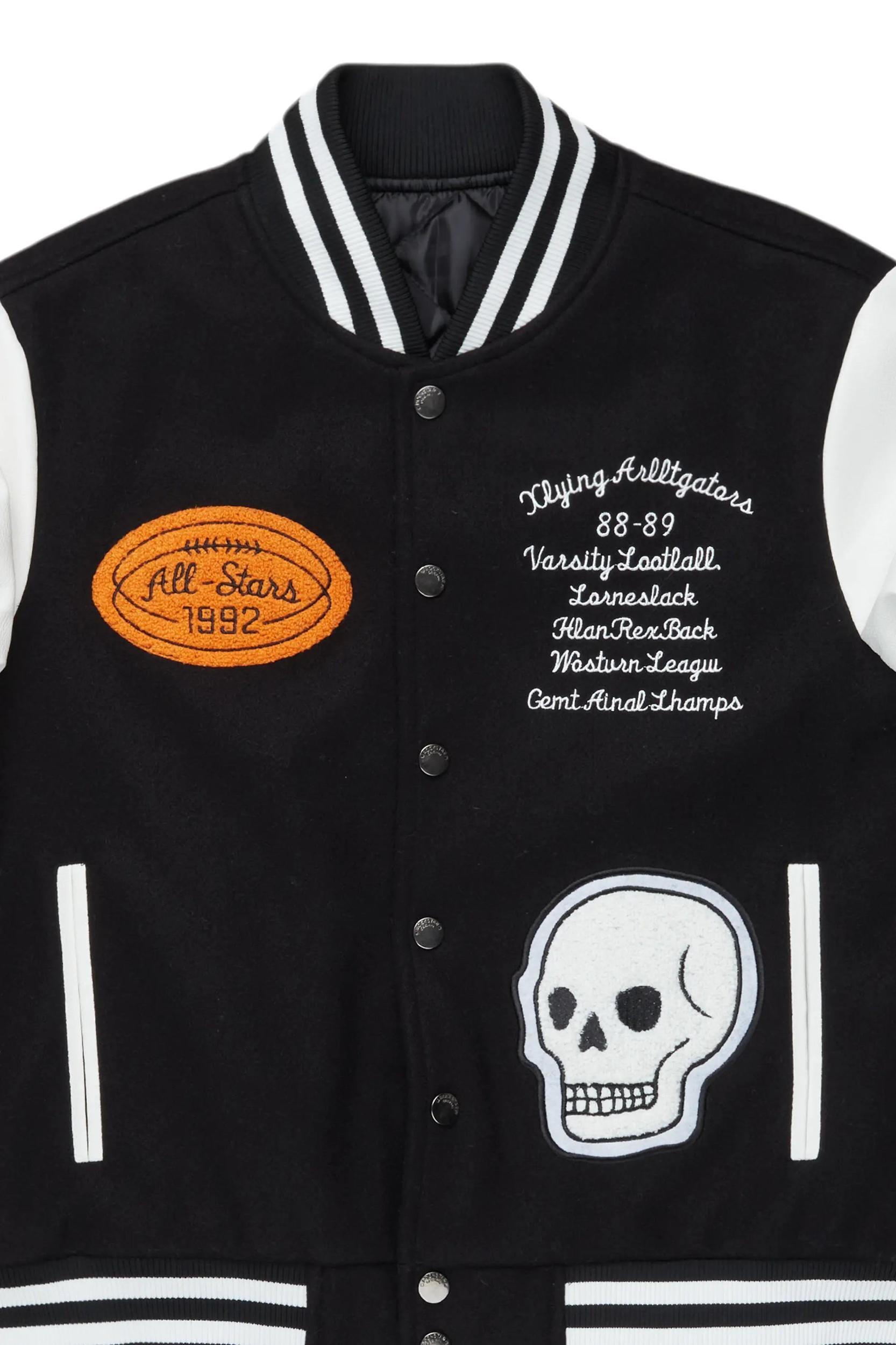 Eisen Black Varsity Jacket Male Product Image