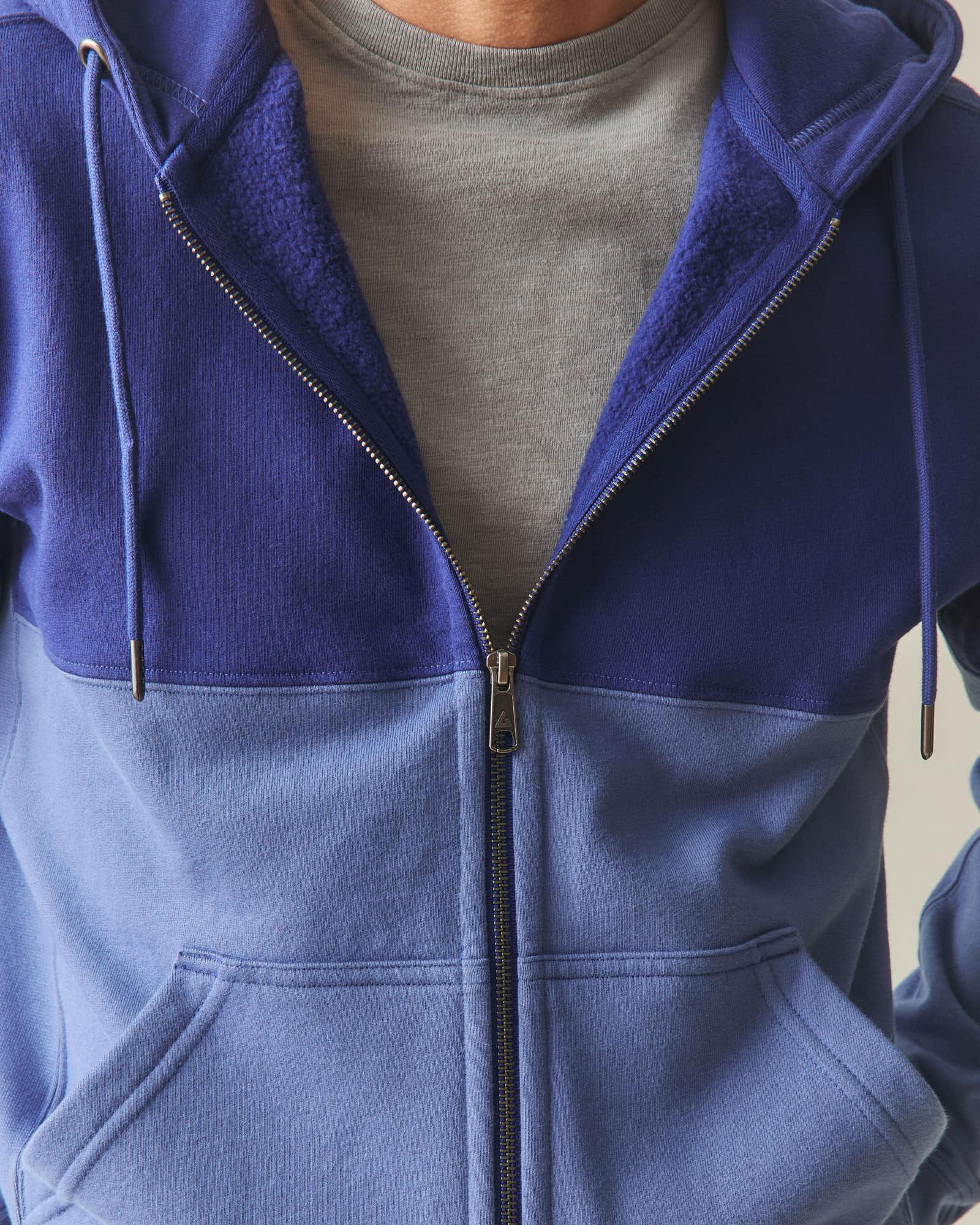 Men's Classic Full Zip Split Seam Vault - Blueprint Coastal Fjord Product Image