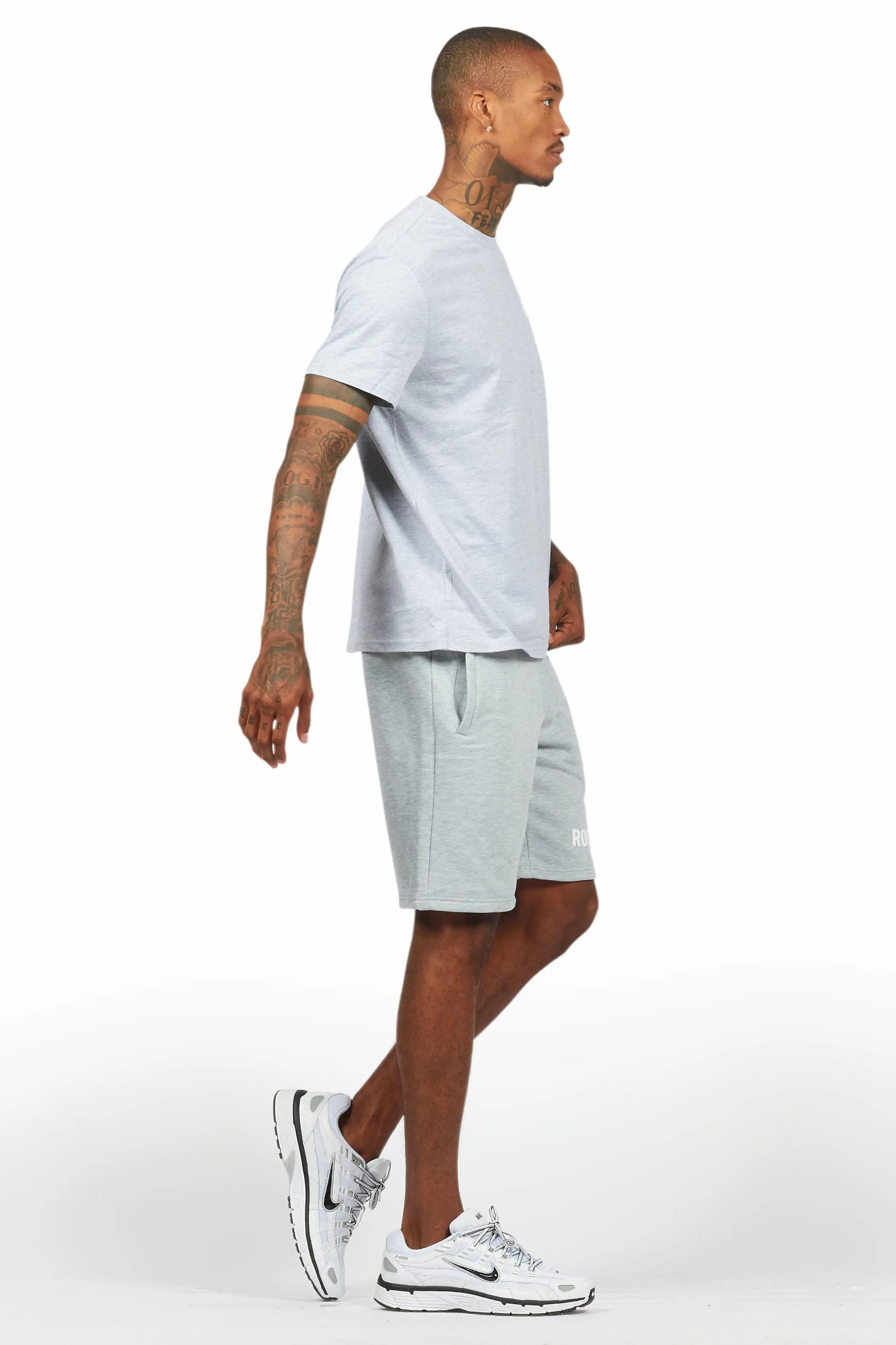 Sana Heather Grey Short Set Male Product Image