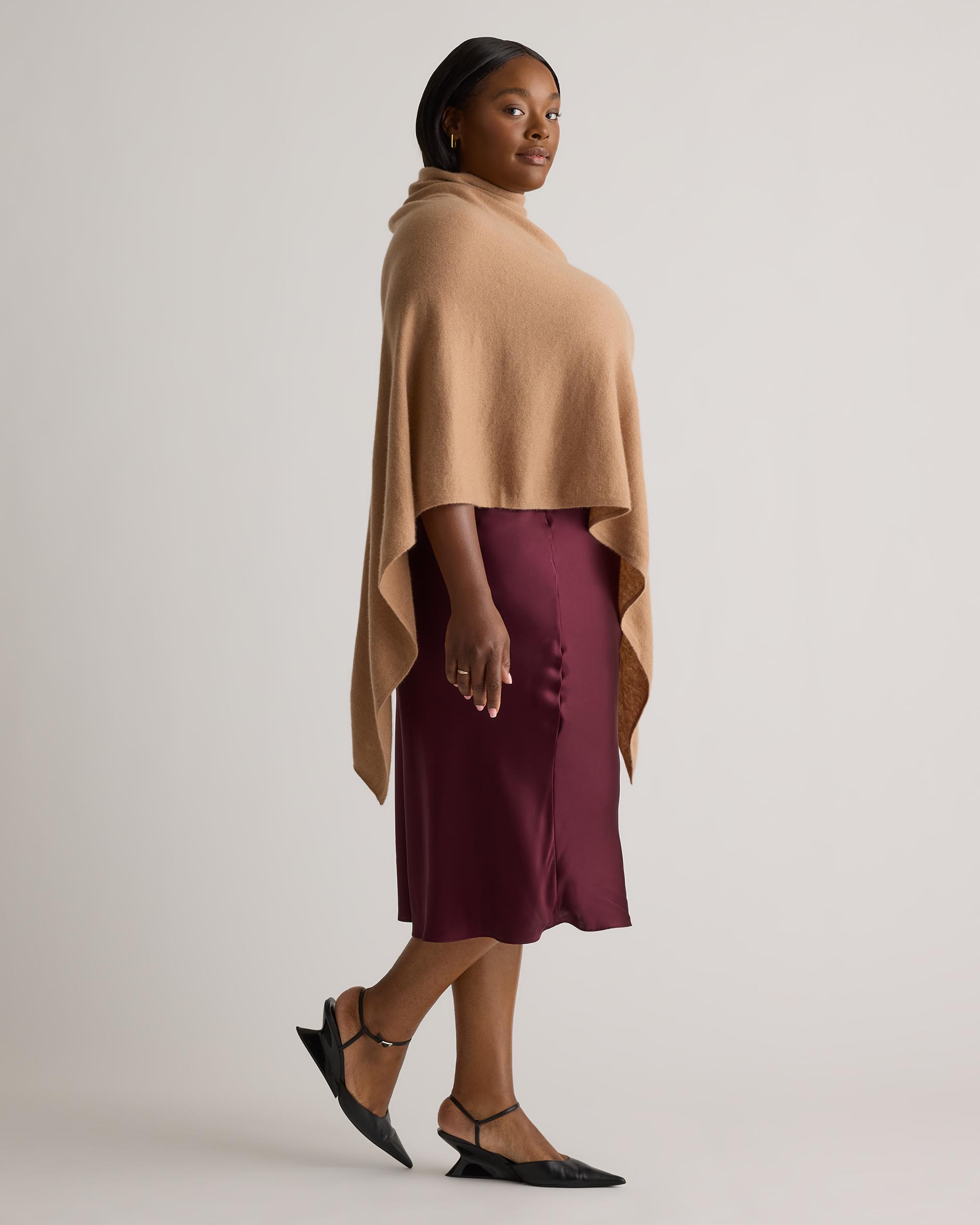 Quince | Women's Mongolian Cashmere Poncho Product Image
