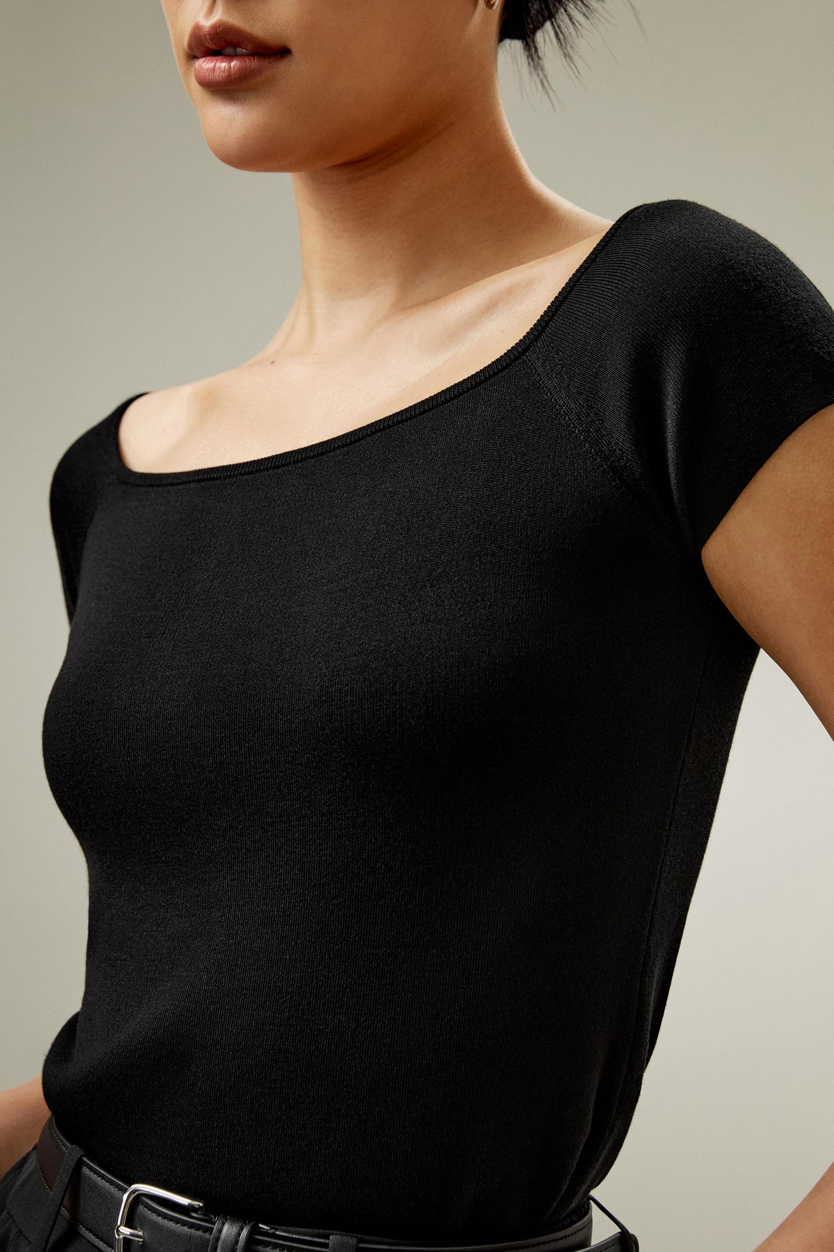 Off-Shoulder Sweater Top Product Image