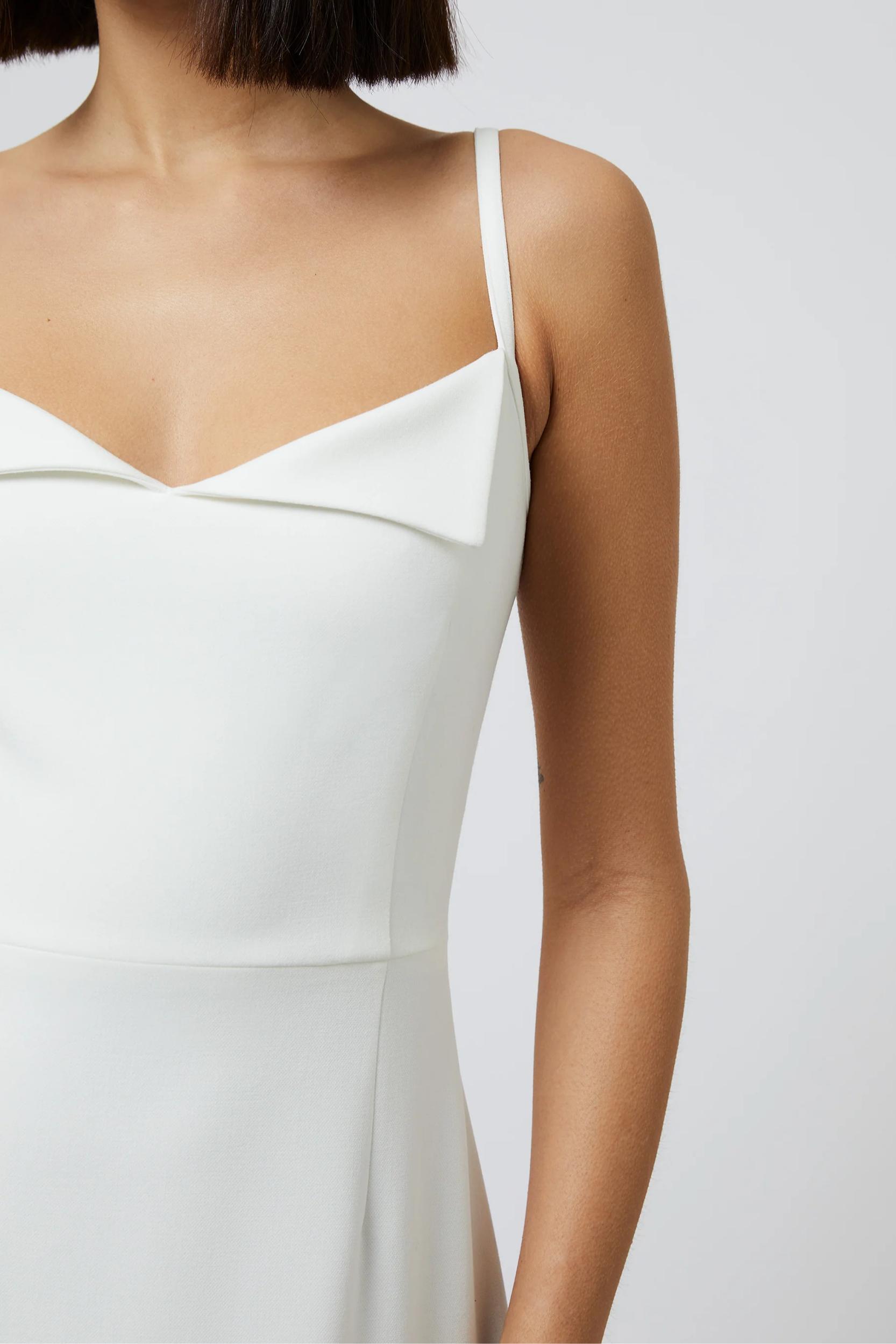 Whisper Foldover Mini Dress- Summer White Product Image