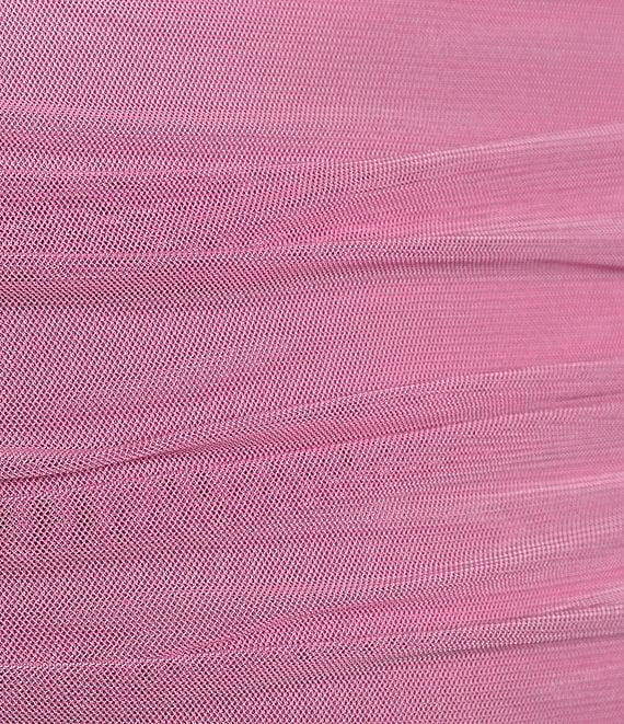 C&V Chelsea & Violet Long Sleeve Shirred Mesh Dress Product Image