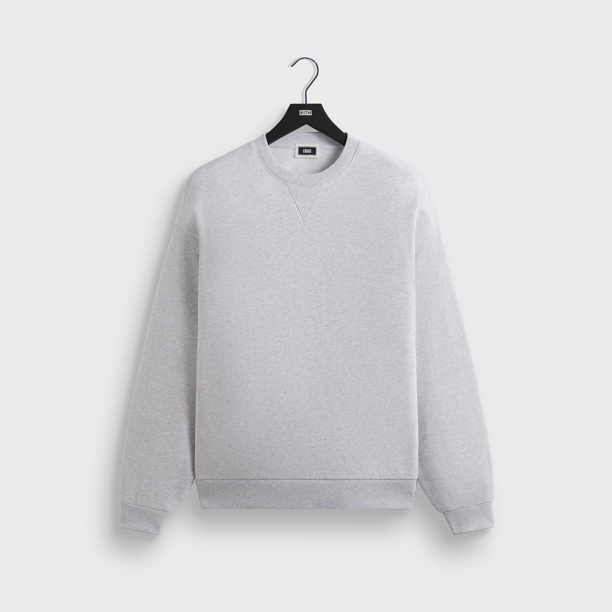 Kith Nelson Crewneck - Light Heather Grey Male Product Image