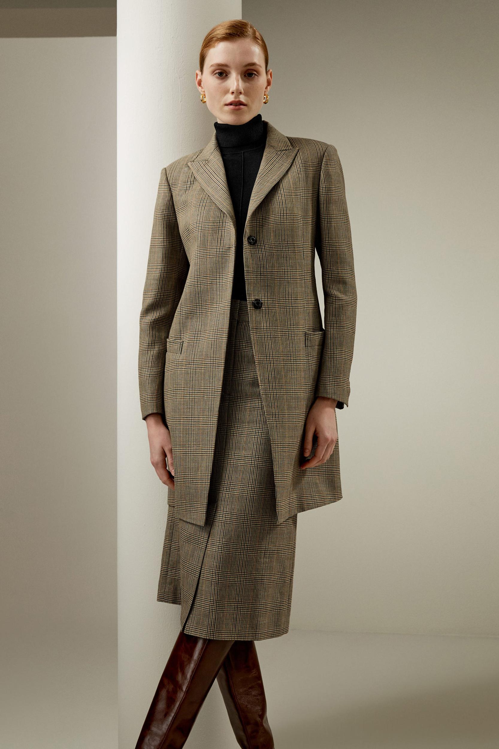 Sprezzatura Glen Check Pencil Skirt Product Image