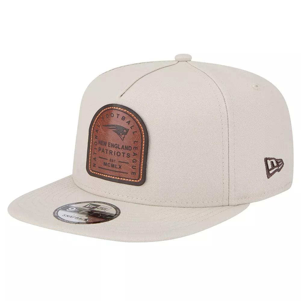 Men's New Era Stone New England Patriots Premier 9FIFTY Snapback Hat, Team Product Image