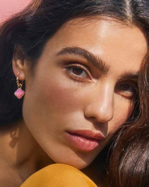 Mallory Rose Gold Huggie Earrings Product Image