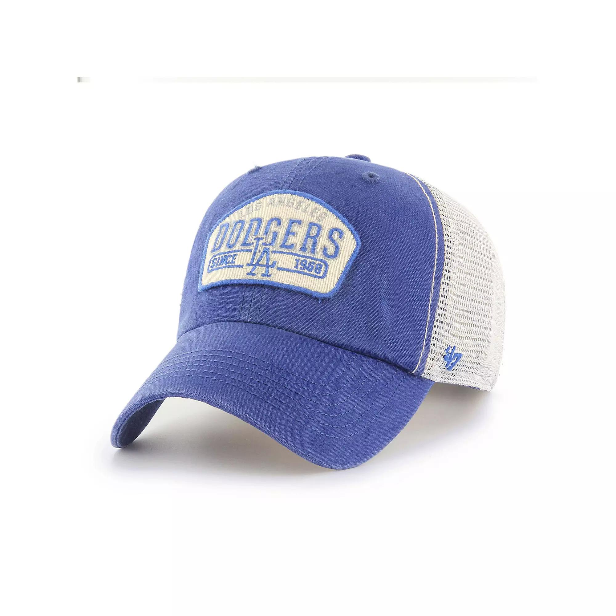 Men's '47 Royal Los Angeles Dodgers Penwald Clean Up Trucker Snapback Hat, Blue Product Image