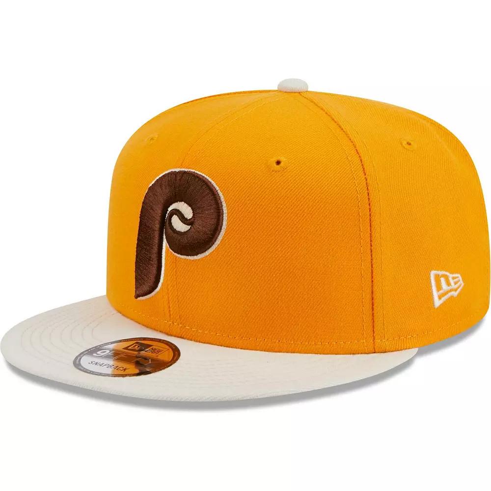 Men's New Era Gold Philadelphia Phillies Tiramisu  9FIFTY Snapback Hat Product Image