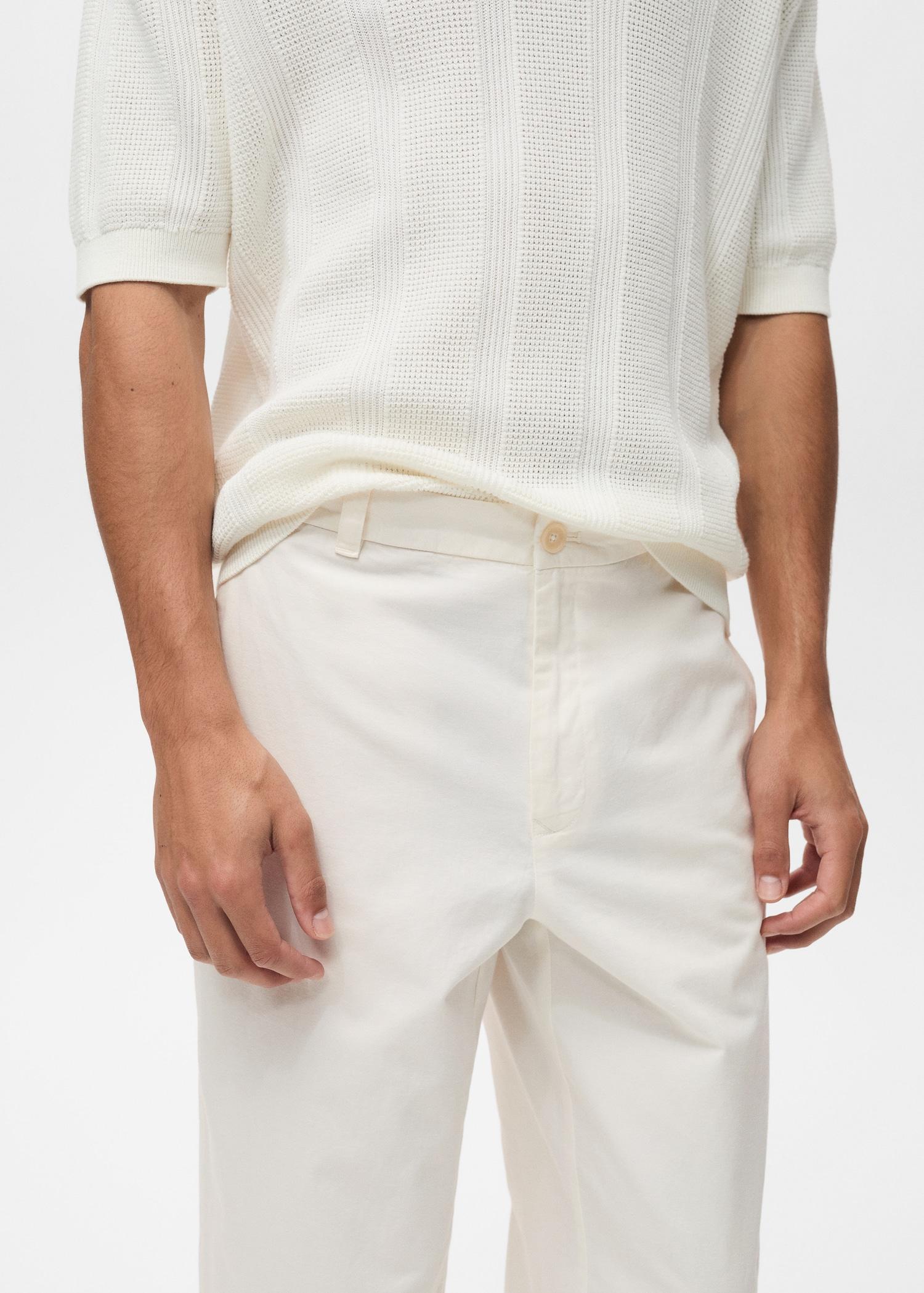 Regular-fit linen pants - Men | MANGO USA Product Image