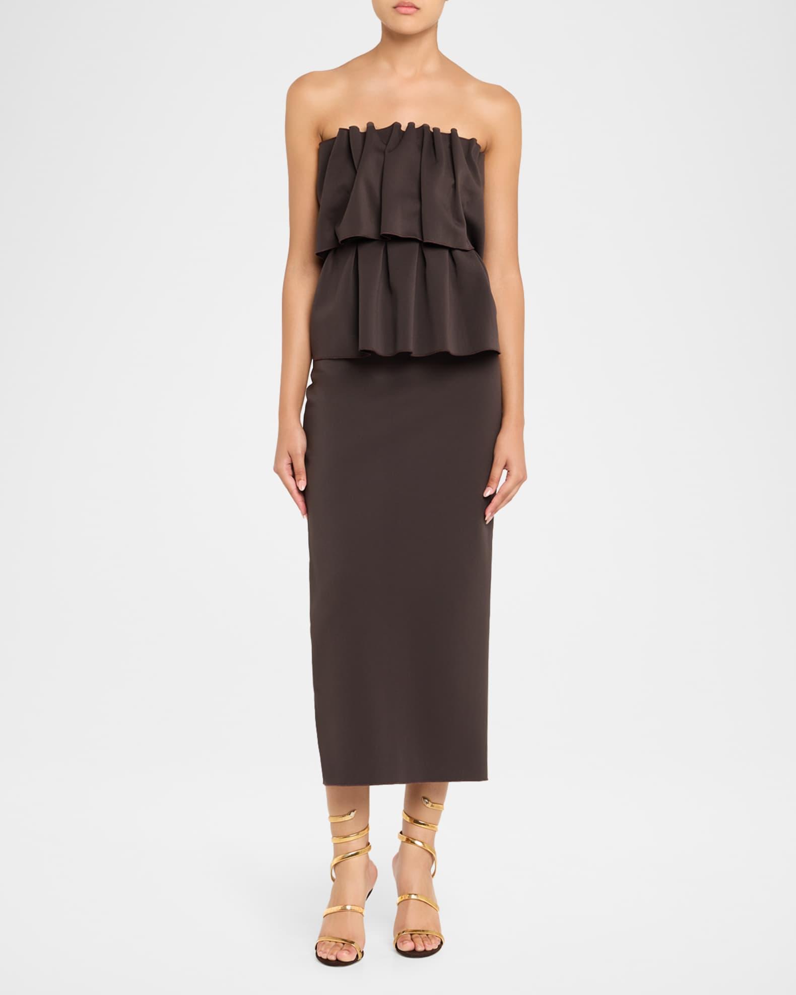 Meta Snake Spiral-Wrap Suede Sandals Product Image