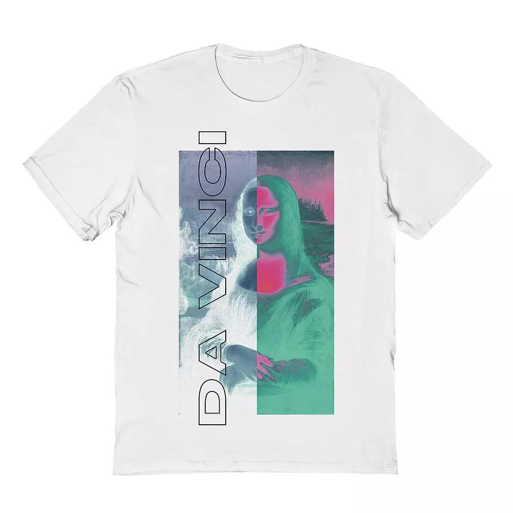Men's Da Vinci Mona Lisa Negative Tee, Size: Large, White Product Image