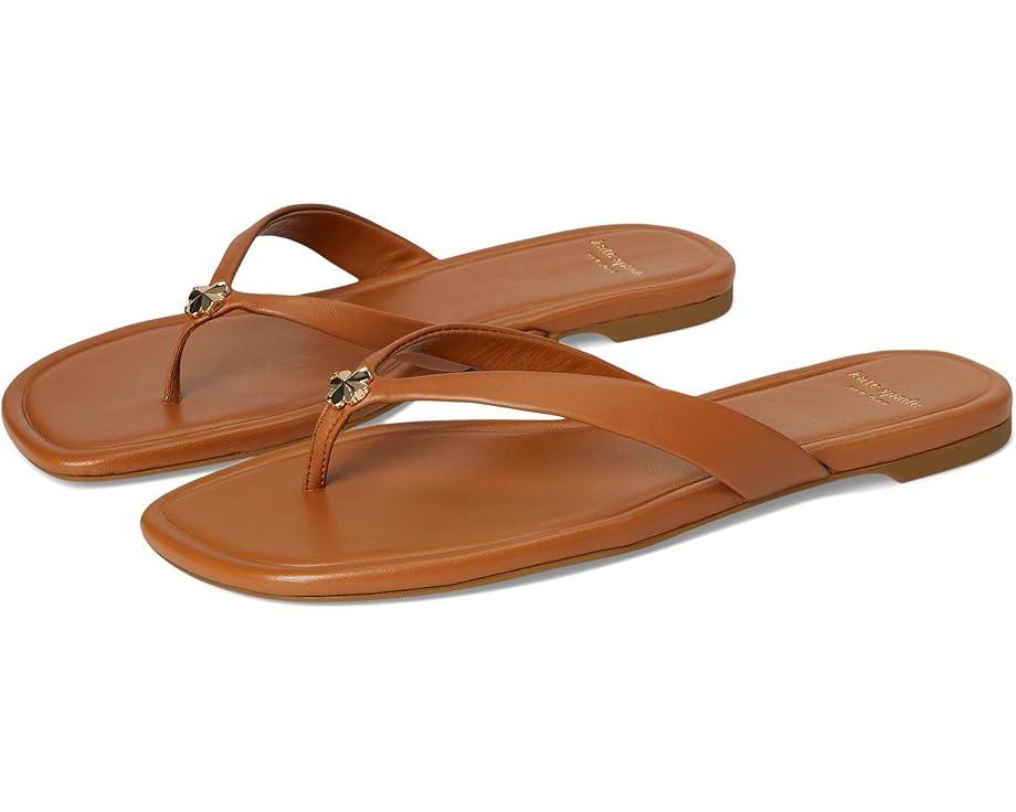 Spade Flower Smooth Leather Flip-Flop Product Image