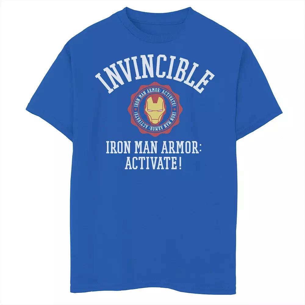 Boys 8-20 Marvel Iron Man Armor Activate Chest Logo Graphic Tee, Boy's,  Product Image