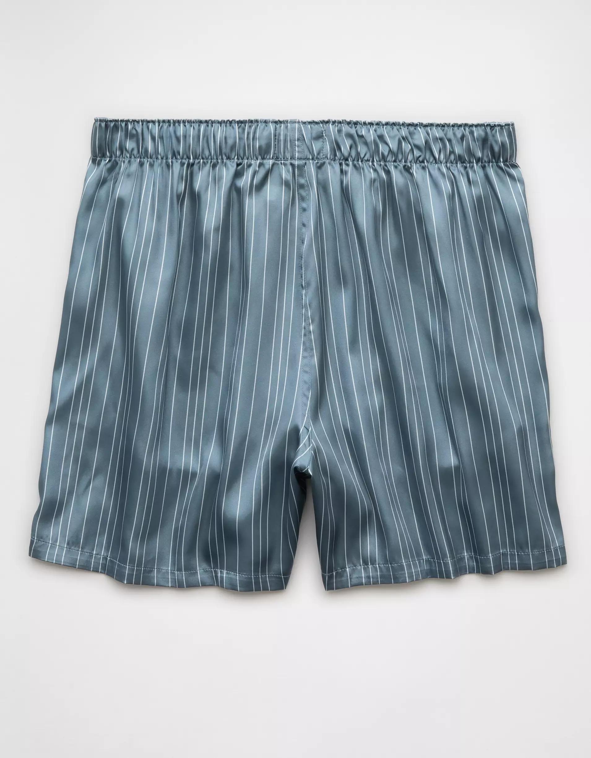 AEO Men's Striped Satin Pocket Boxer Short Product Image