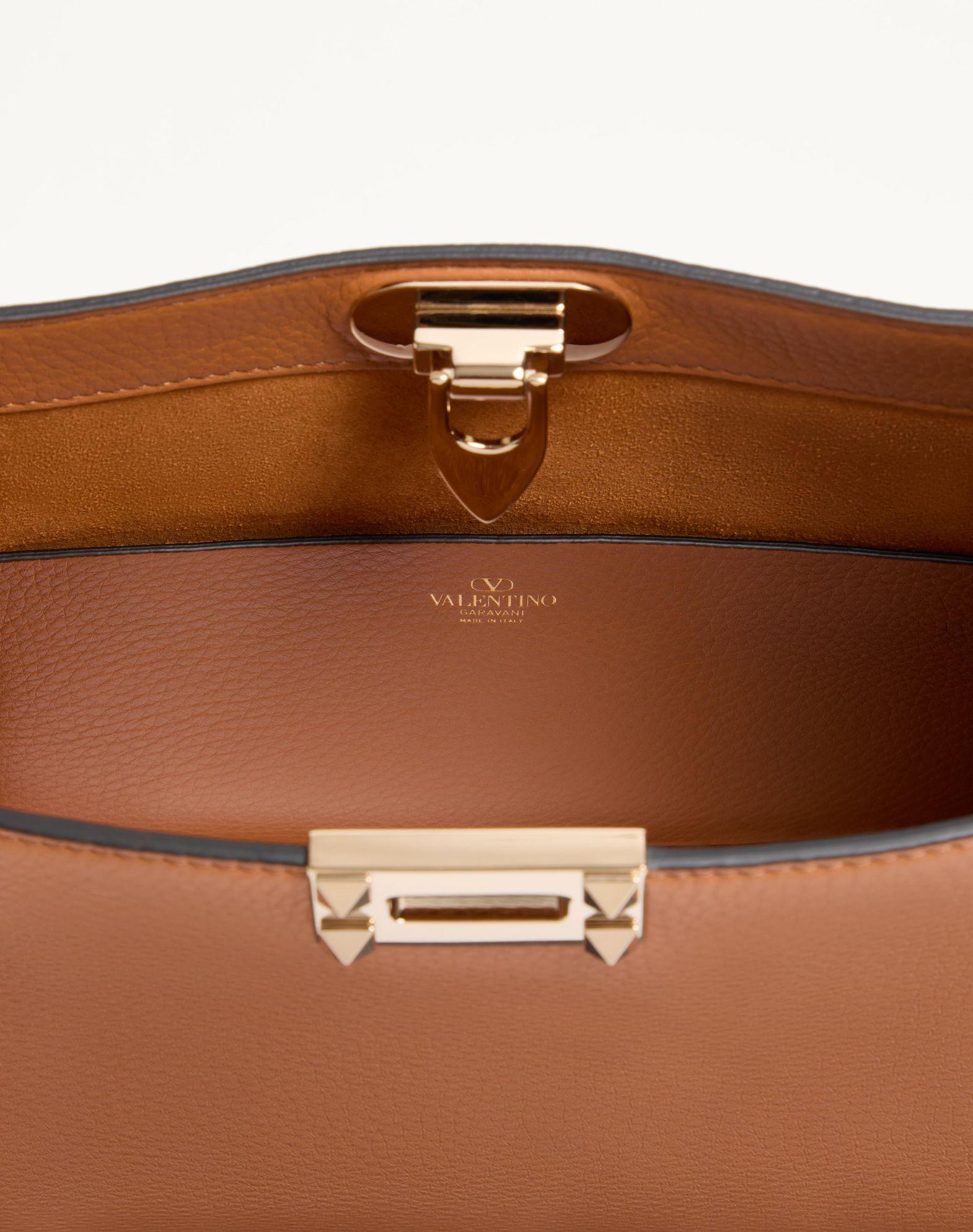 Rockstud Grainy Calfskin Hobo Bag Product Image