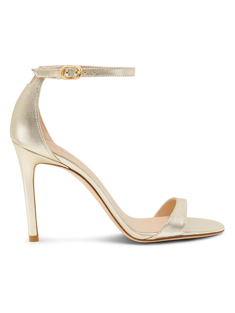 Womens Nudist II 100MM Metallic Leather Sandals Product Image