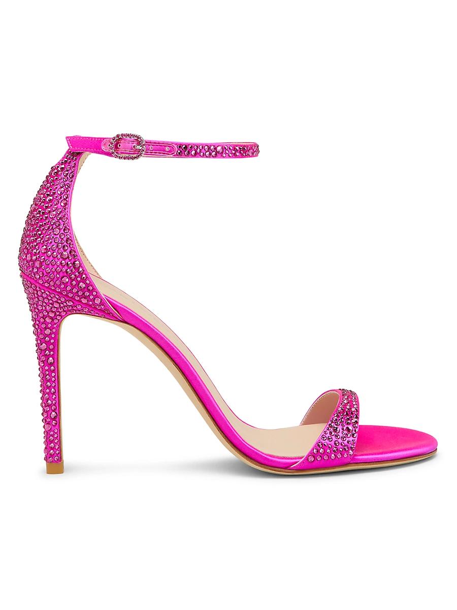 Womens Nudist Shine 100MM Crystal Sandals Product Image