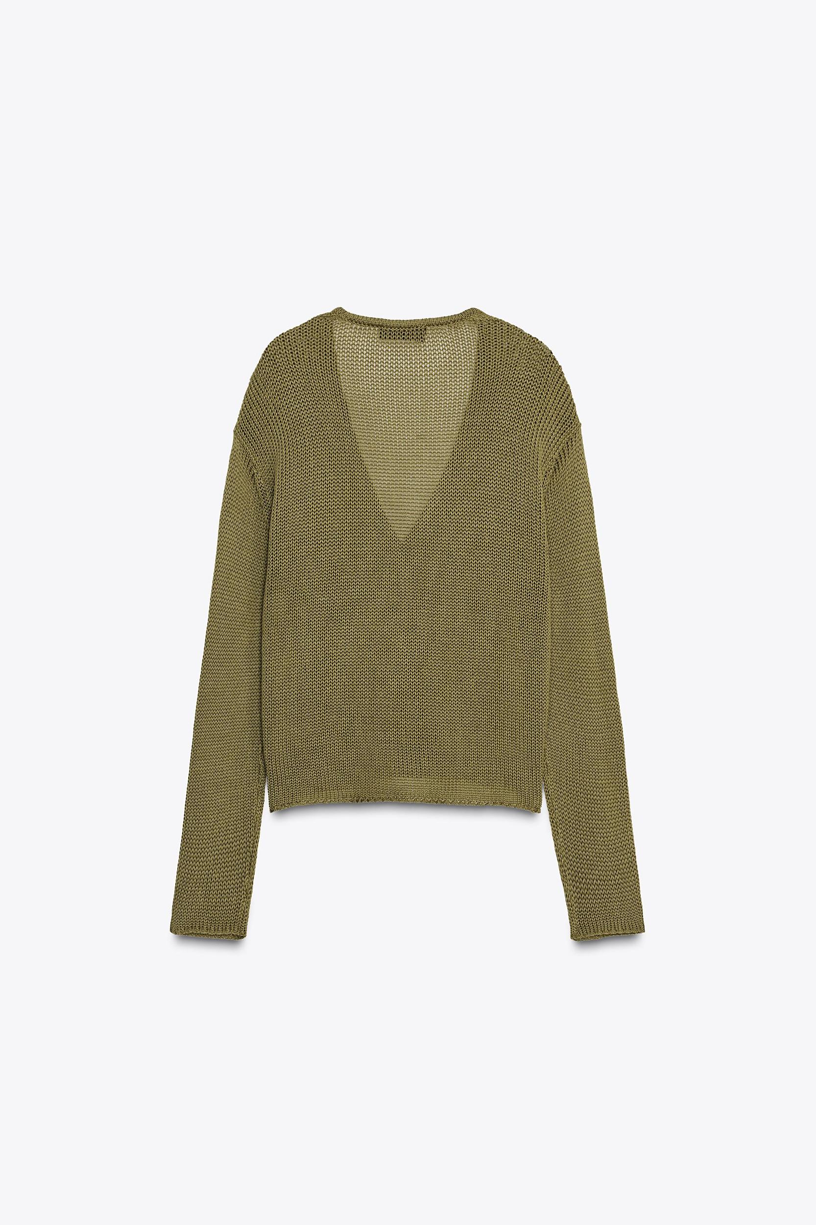 100% COTTON KNIT CARDIGAN Product Image