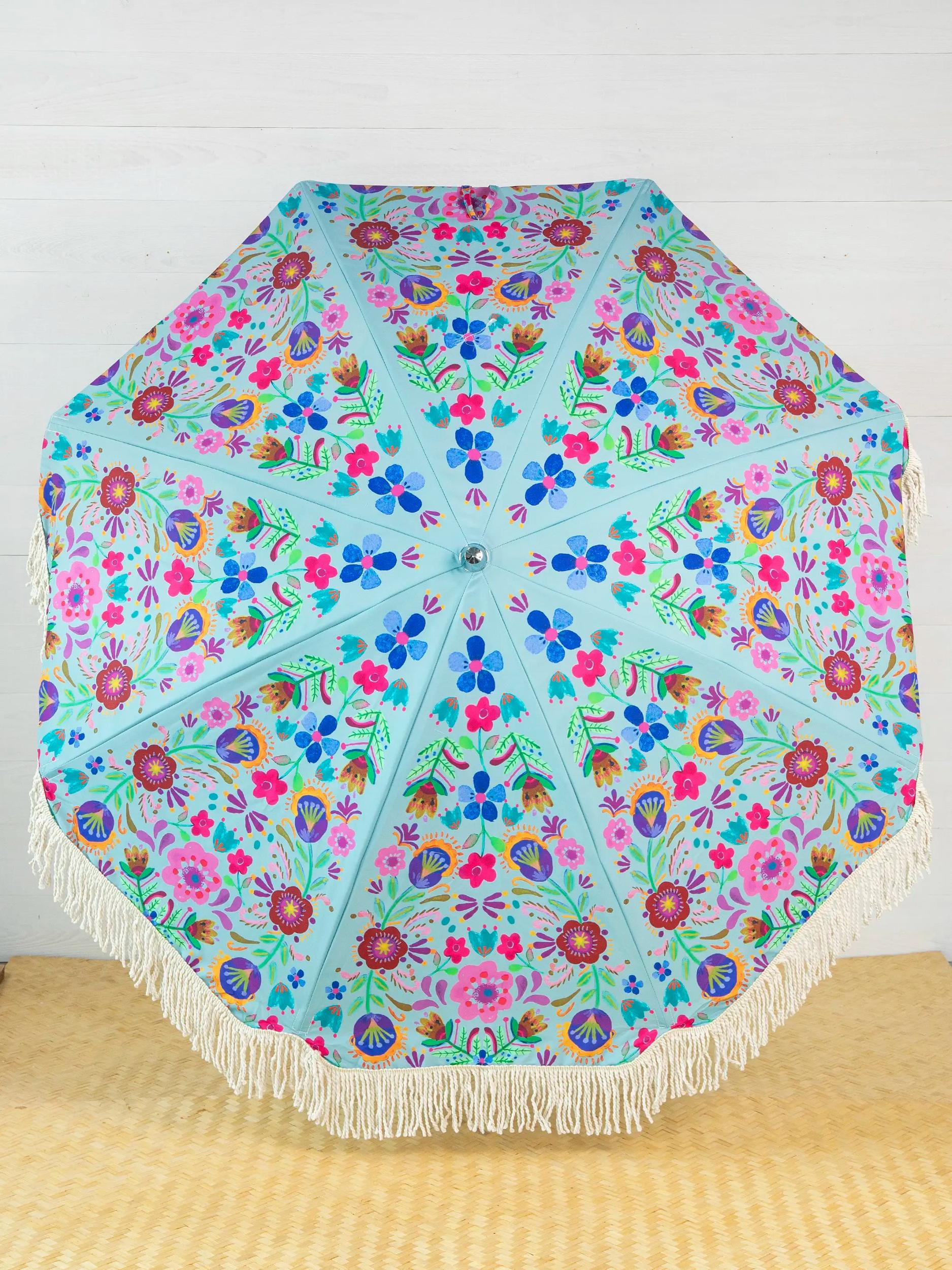 Beach Umbrella - Cream Borders Product Image