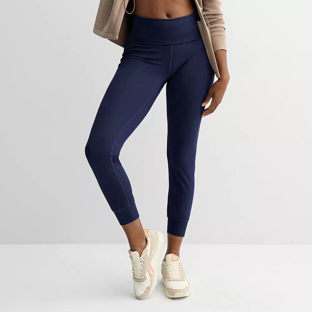 Women's Tek Gear® Essential Soft Fold Over Jogger Pants,  Product Image