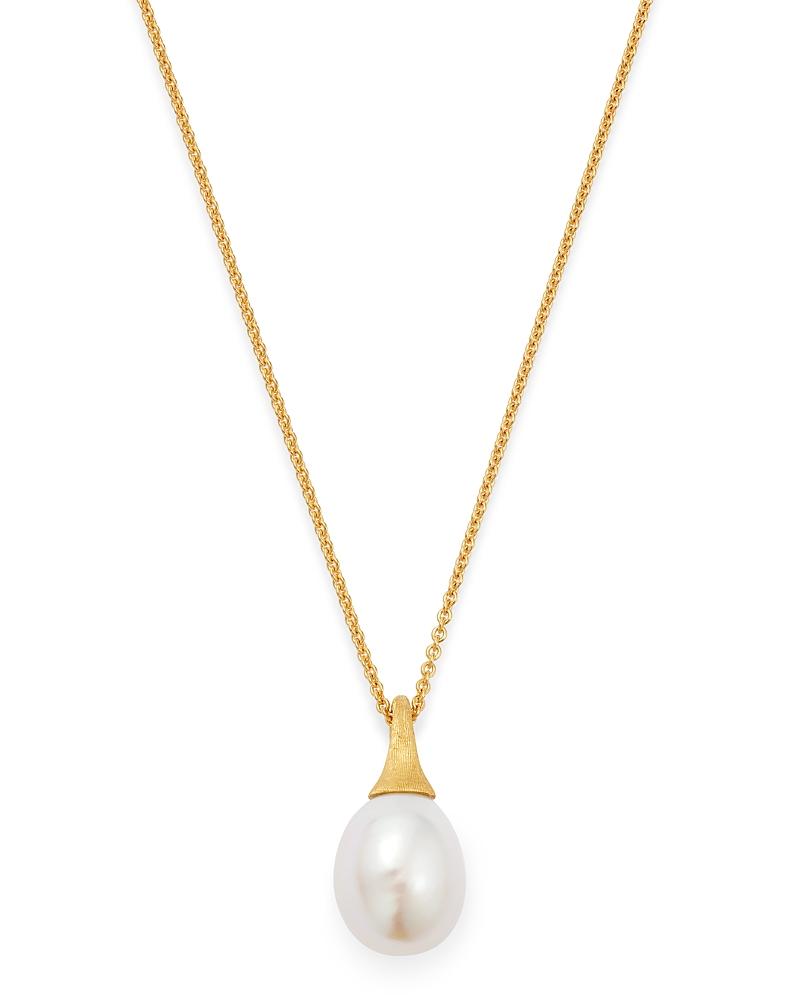 Womens Africa 18K Yellow Gold & Cultured Freshwater Pearl Pendant Necklace Product Image