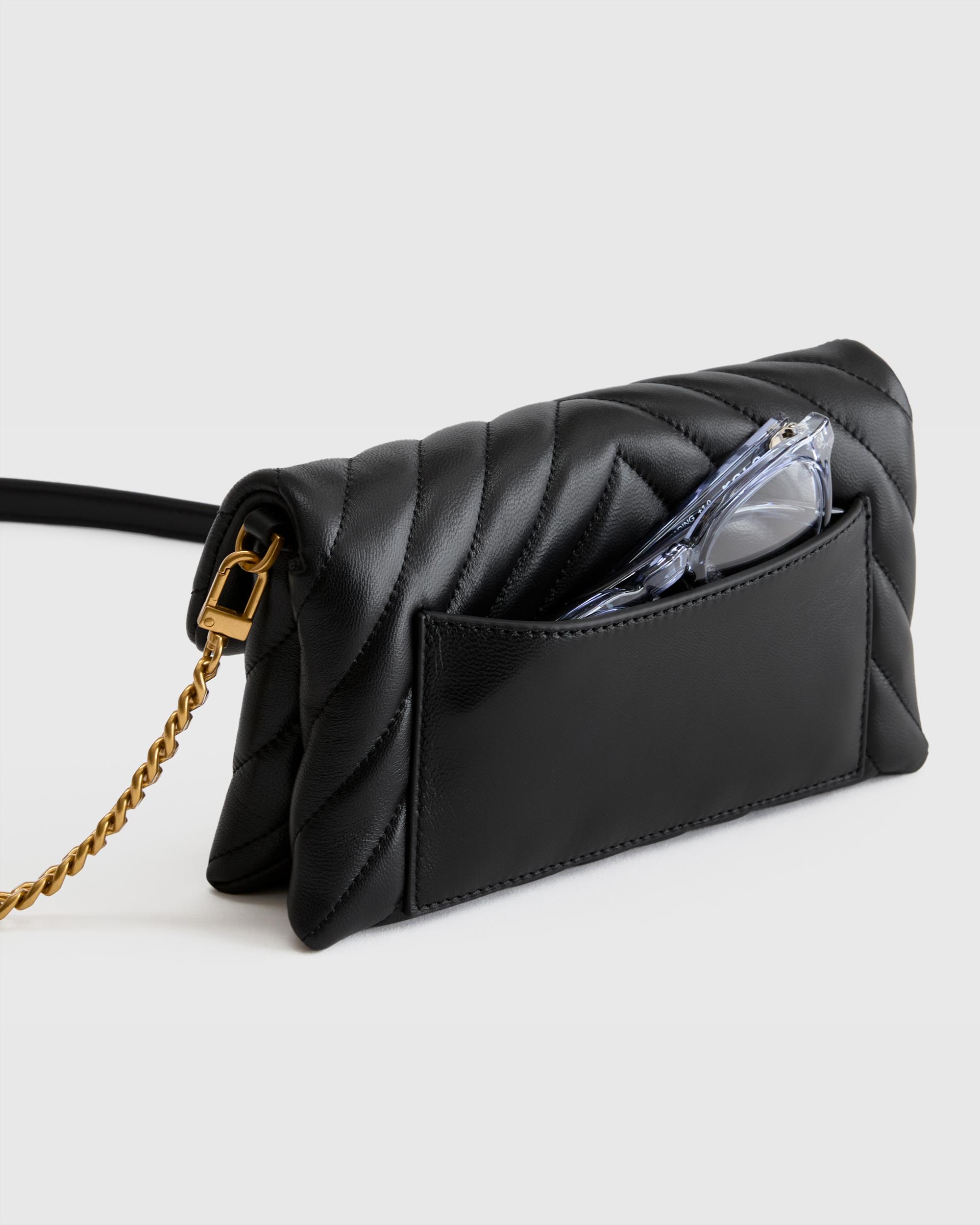 Quince | Women's Italian Leather Quilted Wallet Crossbody Product Image