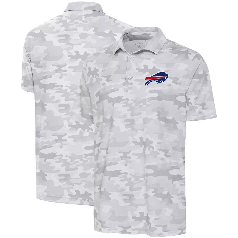 Men's Antigua White Buffalo Bills Collide Polo,  Product Image