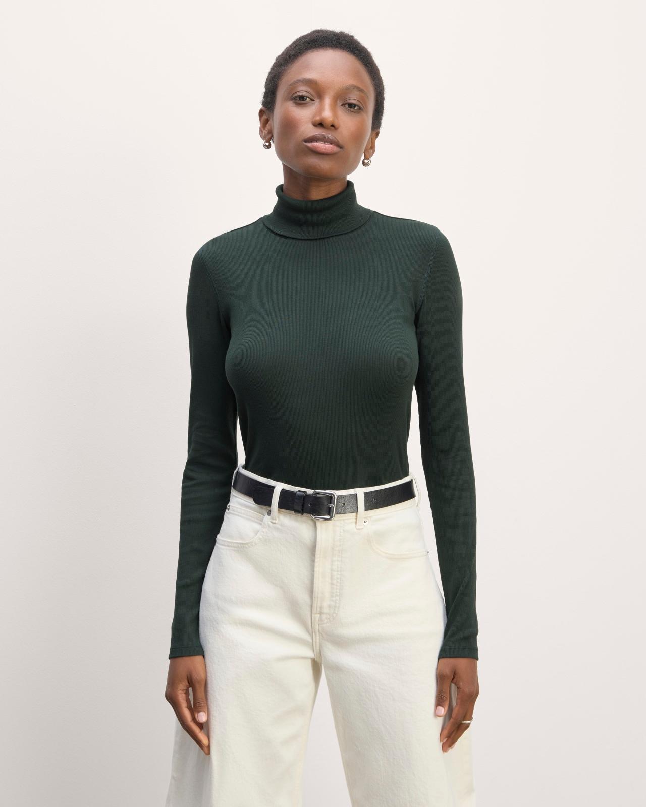 Womens Luxe Rib Turtleneck Sweater by Everlane Product Image