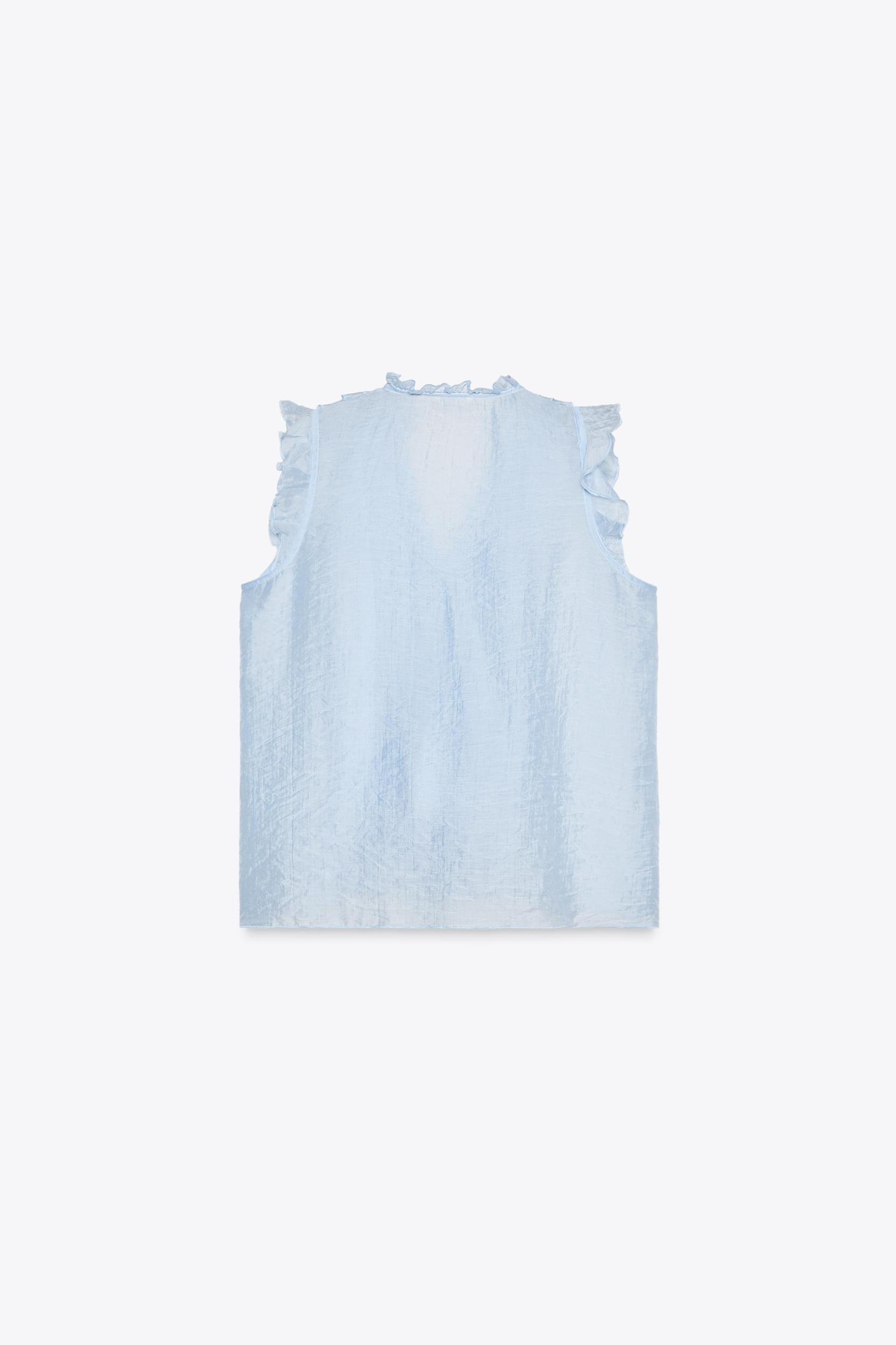 FLOWY RUFFLED TOP Product Image