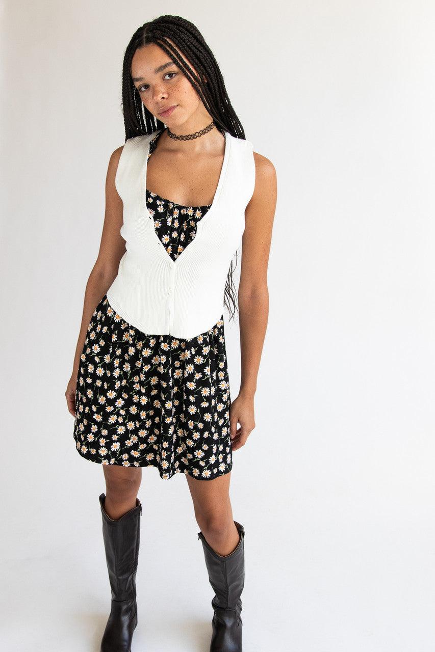 Ribbed V Neck Vest Product Image