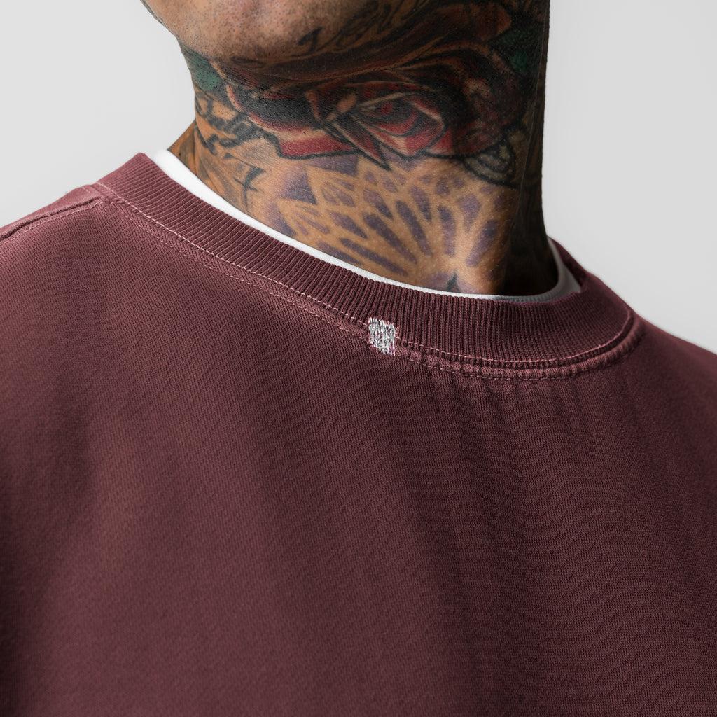 0861. Tech Essential™ Distressed Crewneck - Faded Olive Product Image