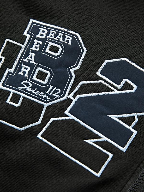 Men's Contrast Color Print Oversized Hoodie Product Image