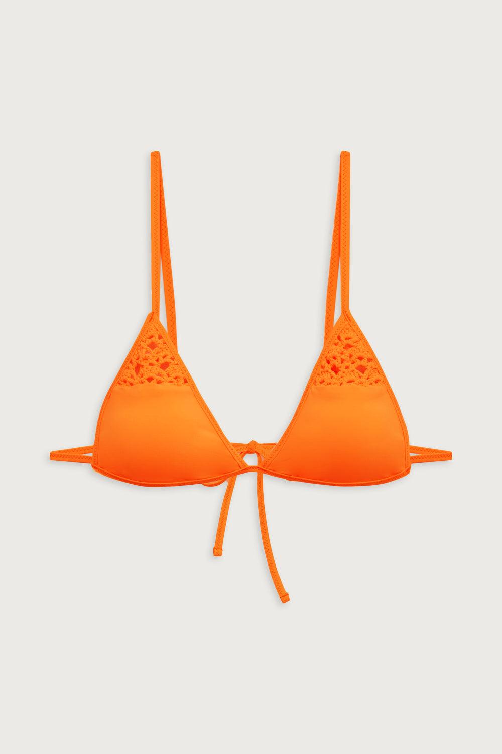 Tanner Triangle Bikini Top - Sunset Sun Product Image
