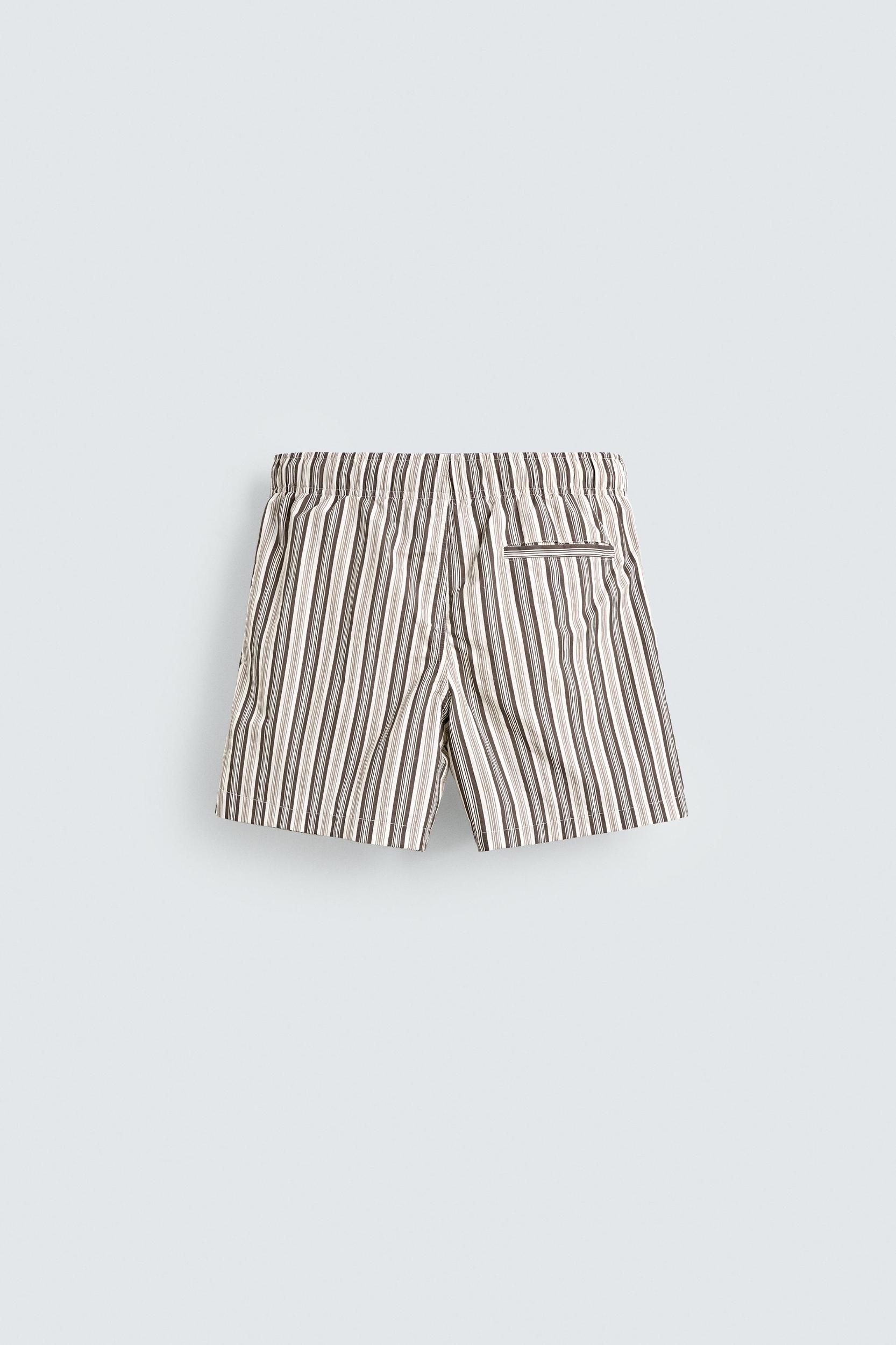 STRIPED MID-LENGTH SWIMSUIT Product Image