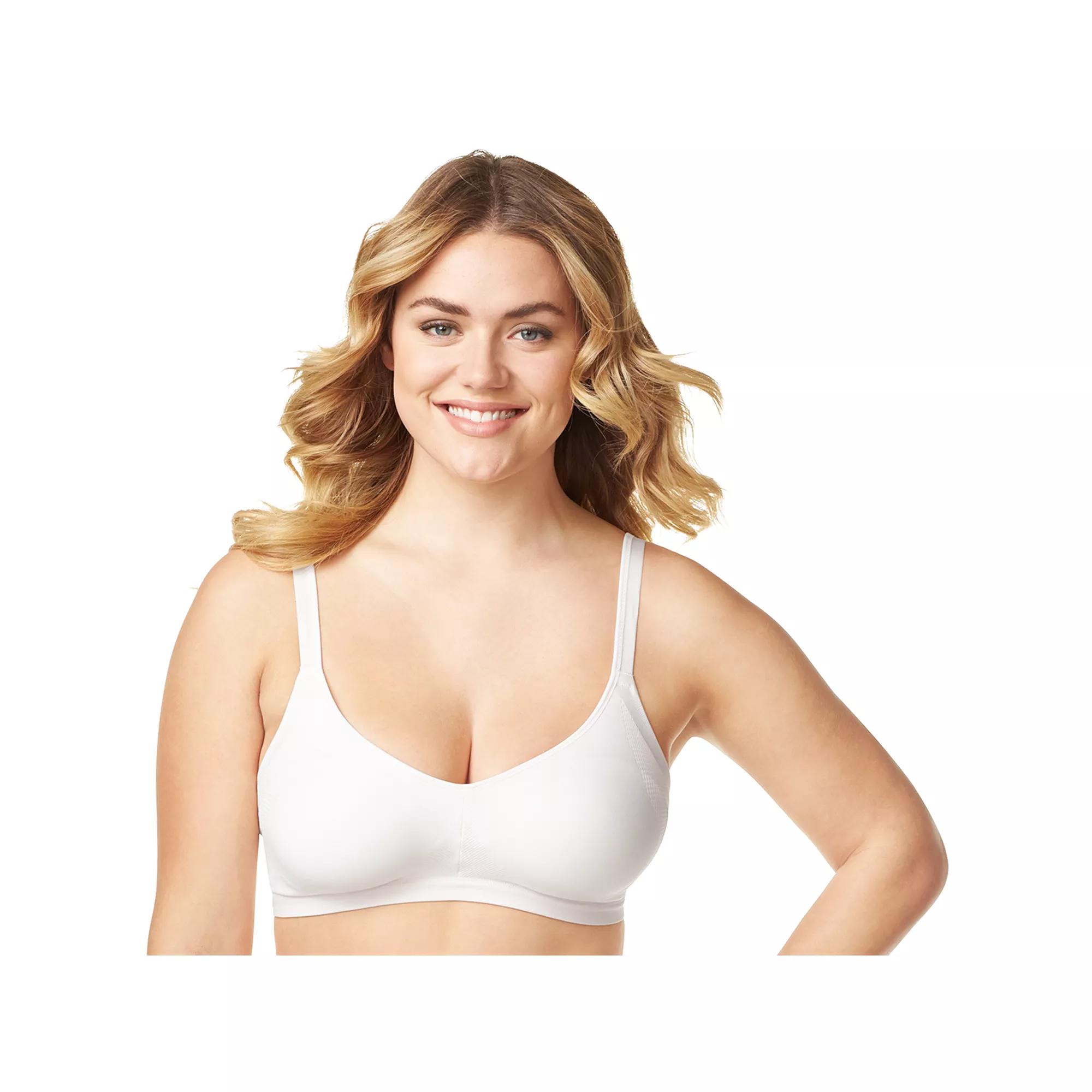 Olga® by Warner's® Easy Does It No Bulge Seamless Wireless Bra GM3911A, Women's, Size: Medium, White Product Image