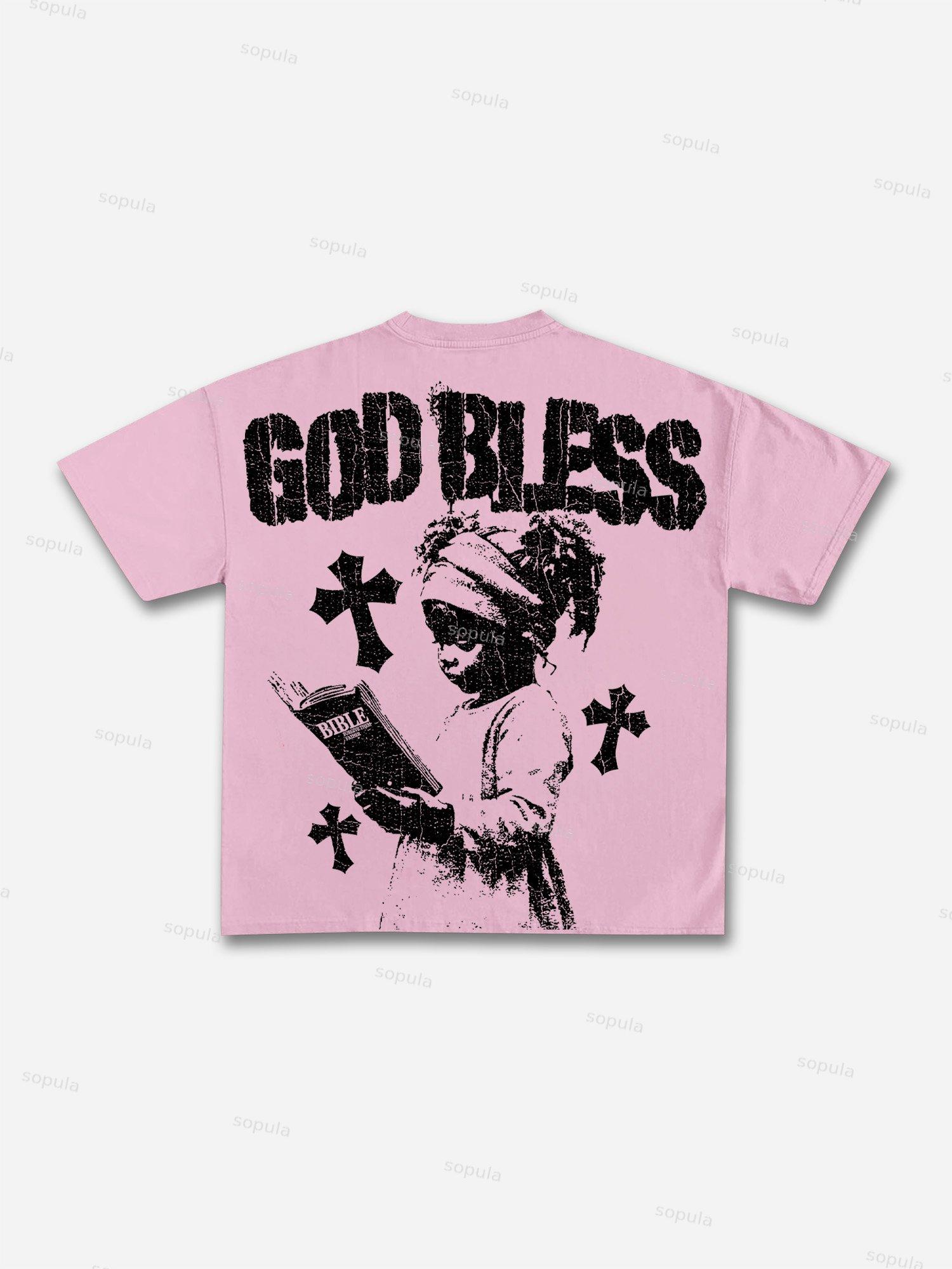 Eye Cross Starry Sky Graphic T-Shirt Product Image