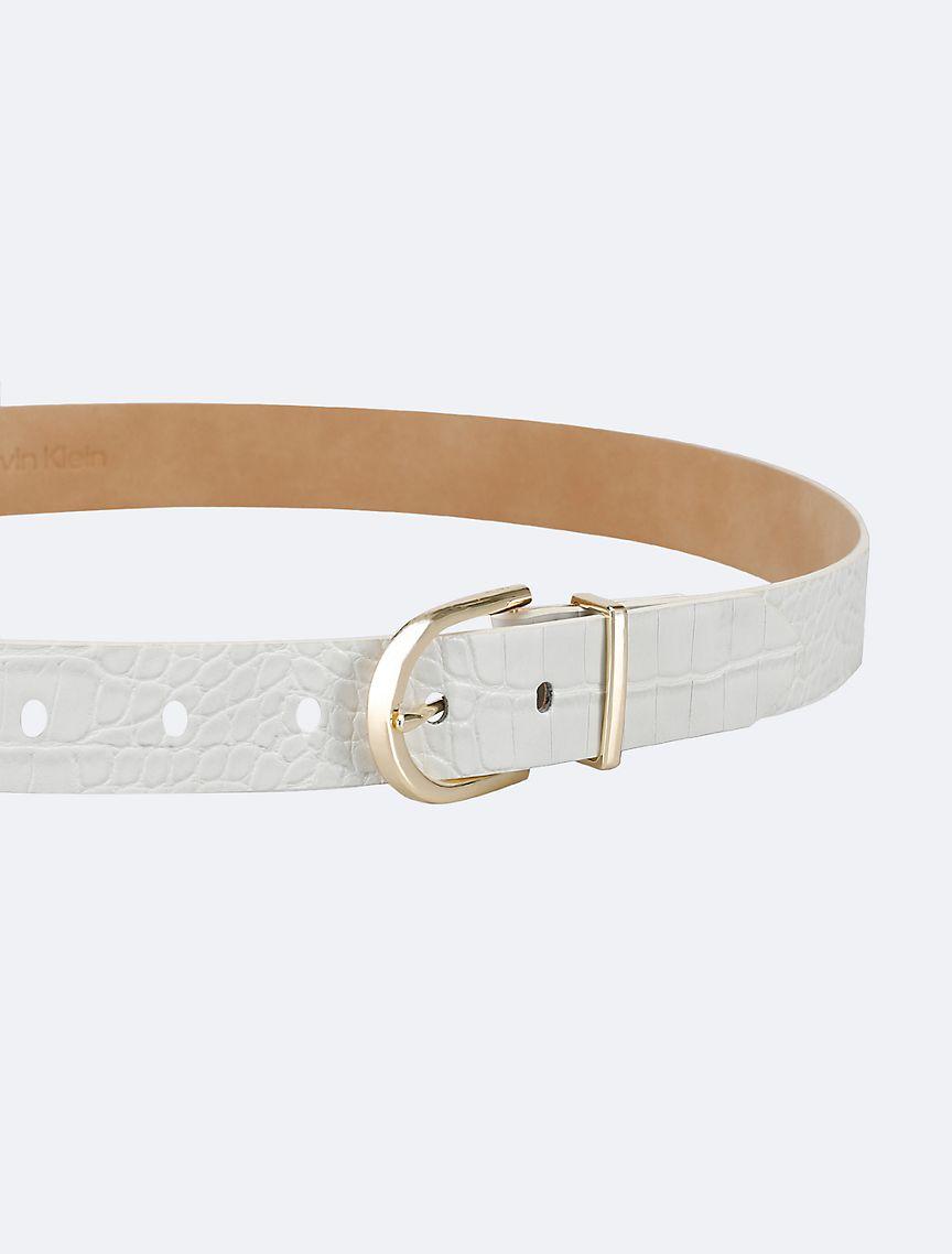 Textured Round Buckle Belt Product Image