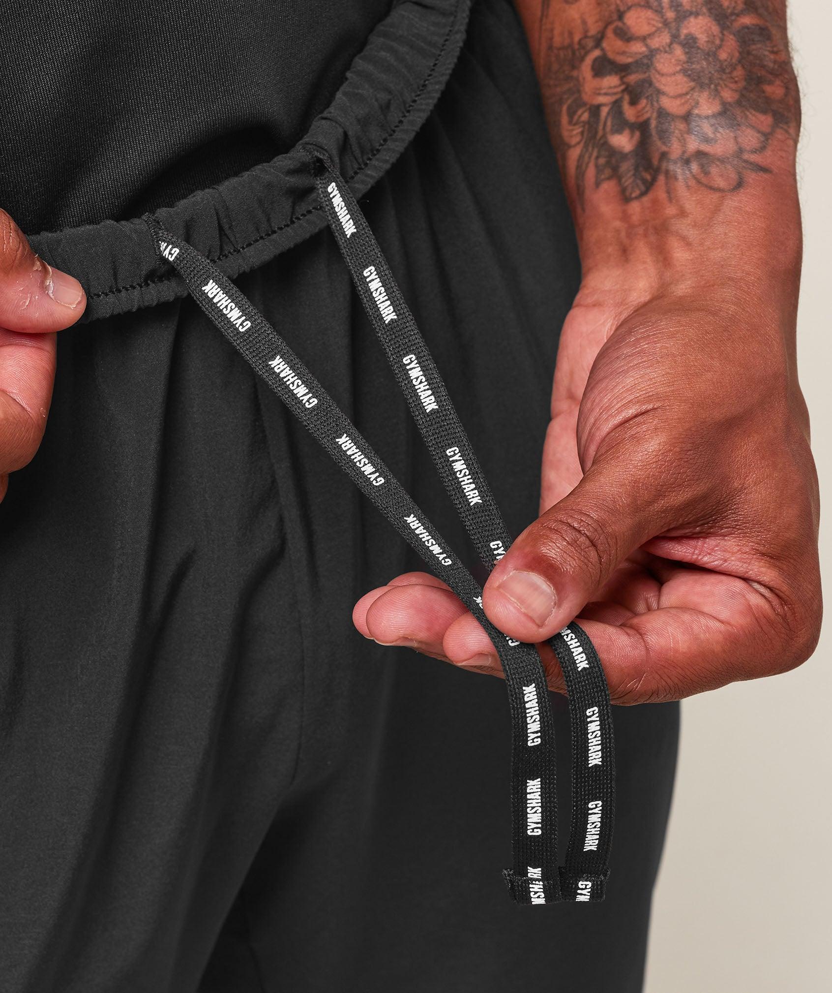 Gymshark Hybrid Athlete Woven Joggers - Black Male Product Image