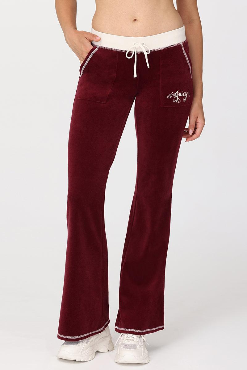 Sweetheart Cotton Velour Track Pants Product Image