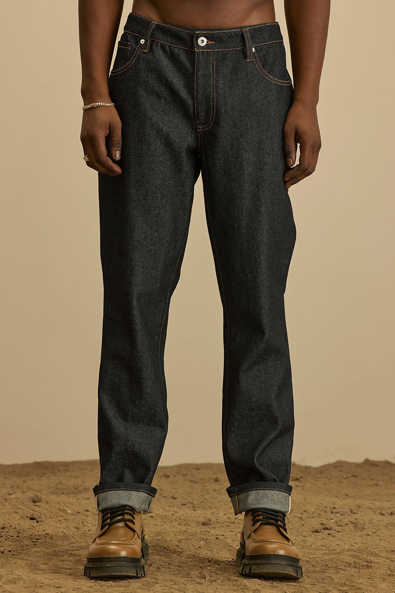 Collin Raw Denim Slim Jeans  - Indigo Product Image