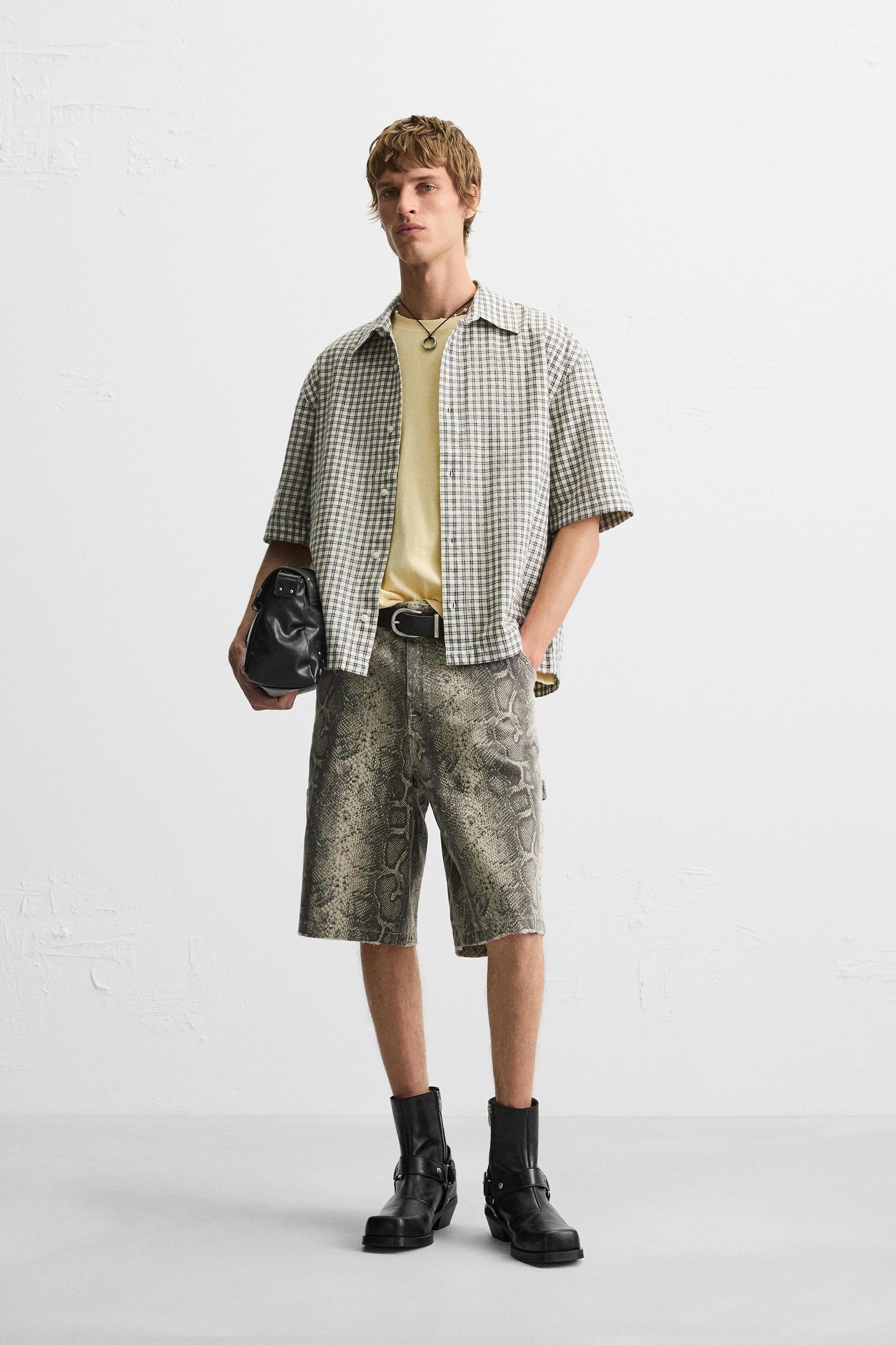 ANIMAL PRINT CARPENTER POCKET SHORTS Product Image