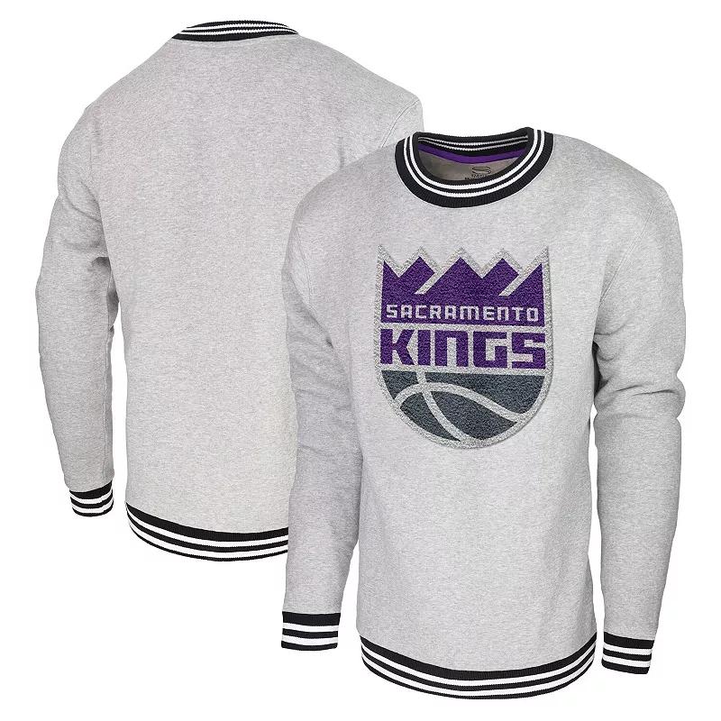 Men's Stadium Essentials Heather Gray Sacramento Kings Club Level Pullover Sweatshirt, Adult Unisex,  Product Image